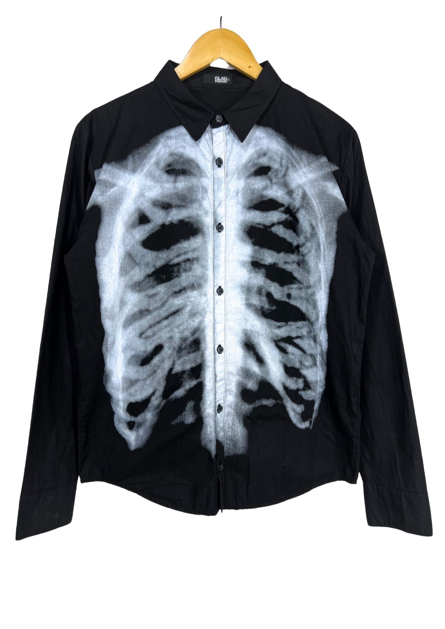 2000s Vintage GLAD NEWS 'Rib Bones' Button up Shirts (Ladies M)