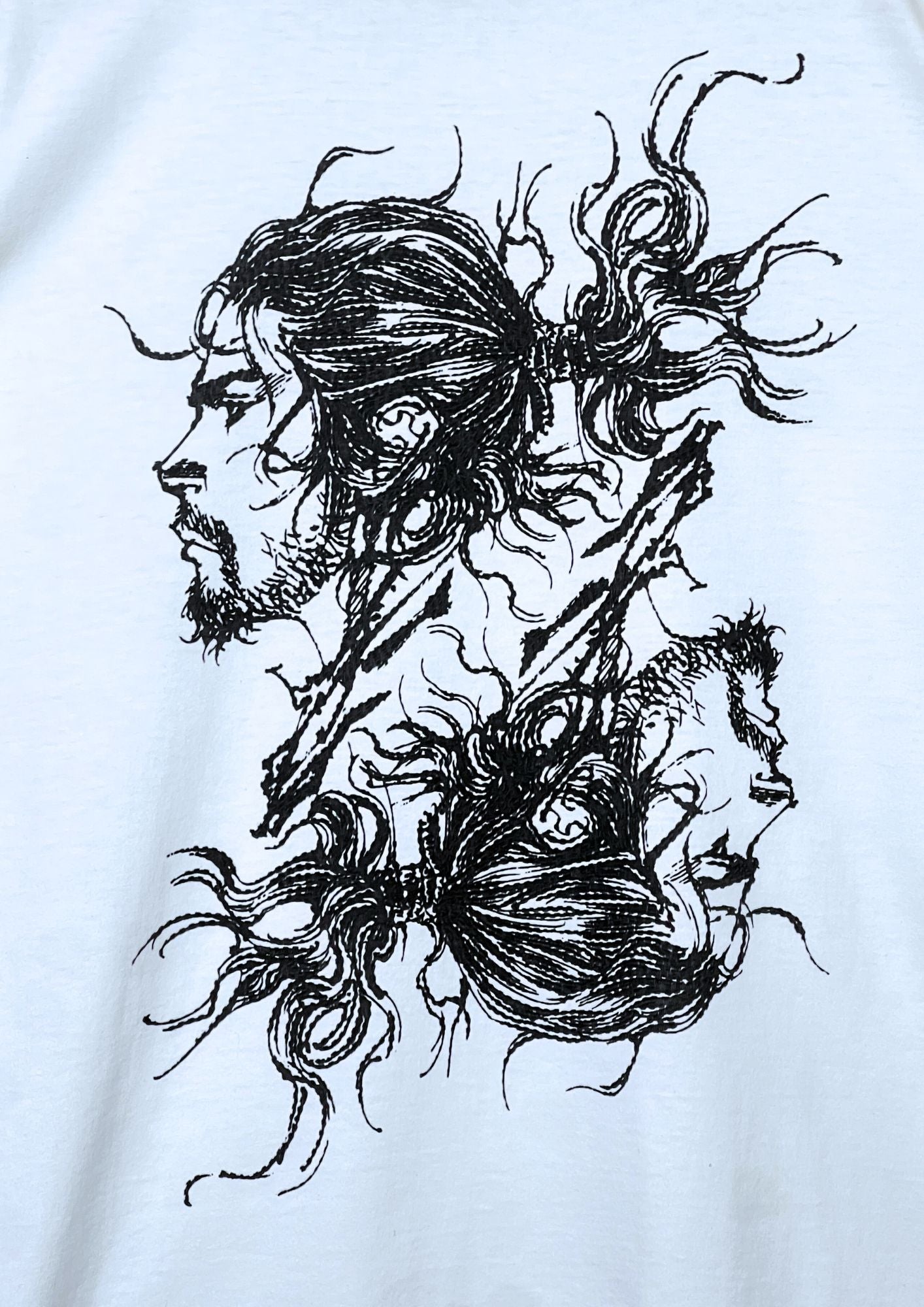 2009 Vagabond x BEAMS 'Musashi' Embroidered T-shirt (M)