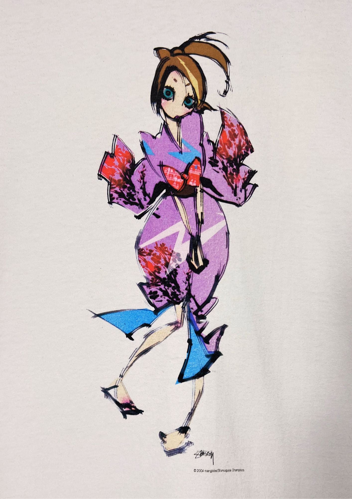 Stussy x Samurai Camploo Fuu T-shirt