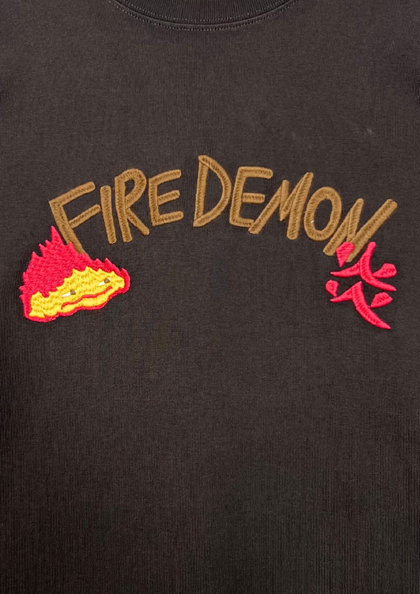 2019 Howl's Moving Castle x GBL Calcifer Embroidered T-shirt