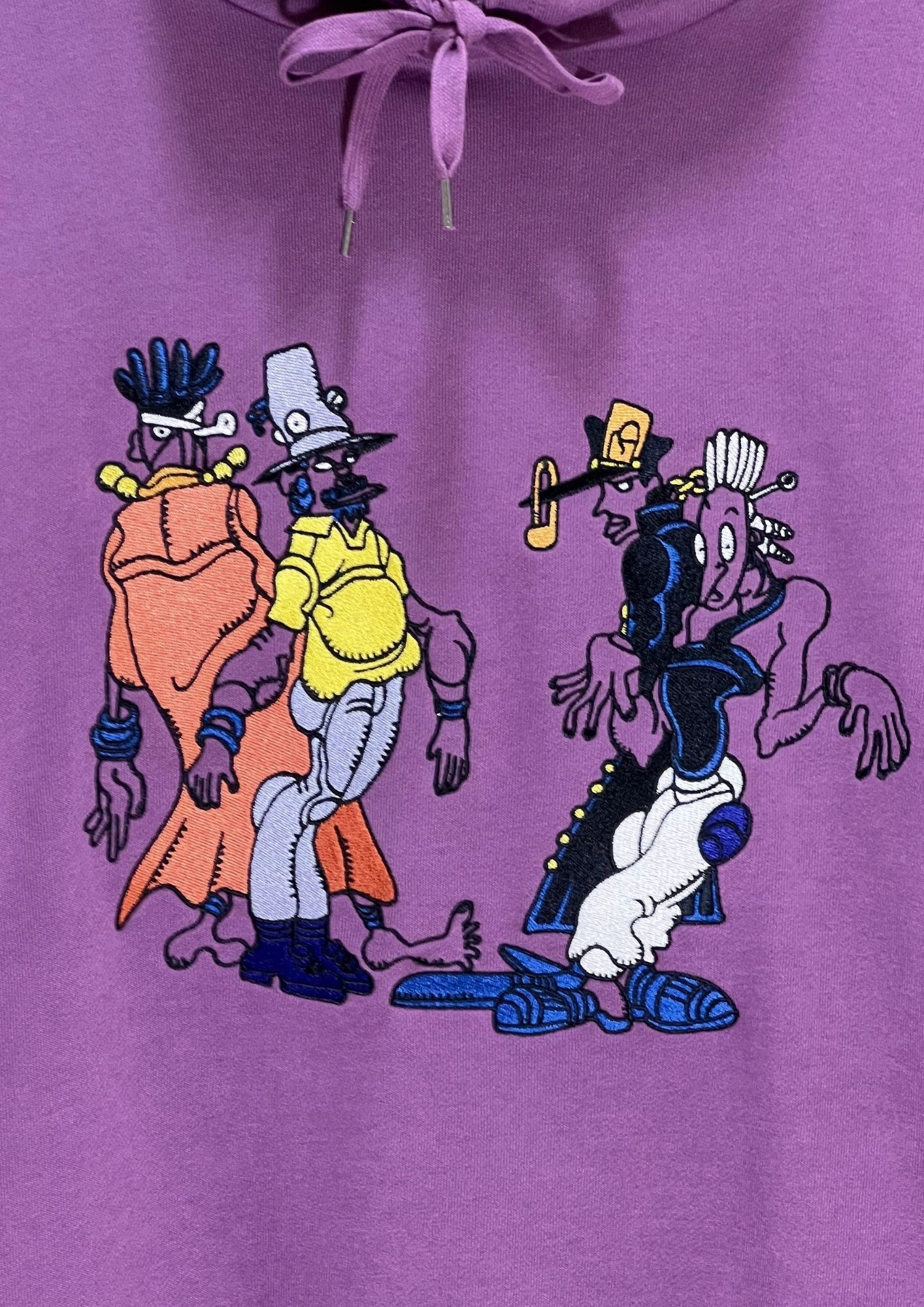 2023 Jojo's Bizarre Adventure Stardust Crusaders x graniph 'Oingo Boingo' Embroidered Hoodie (L Oversize)