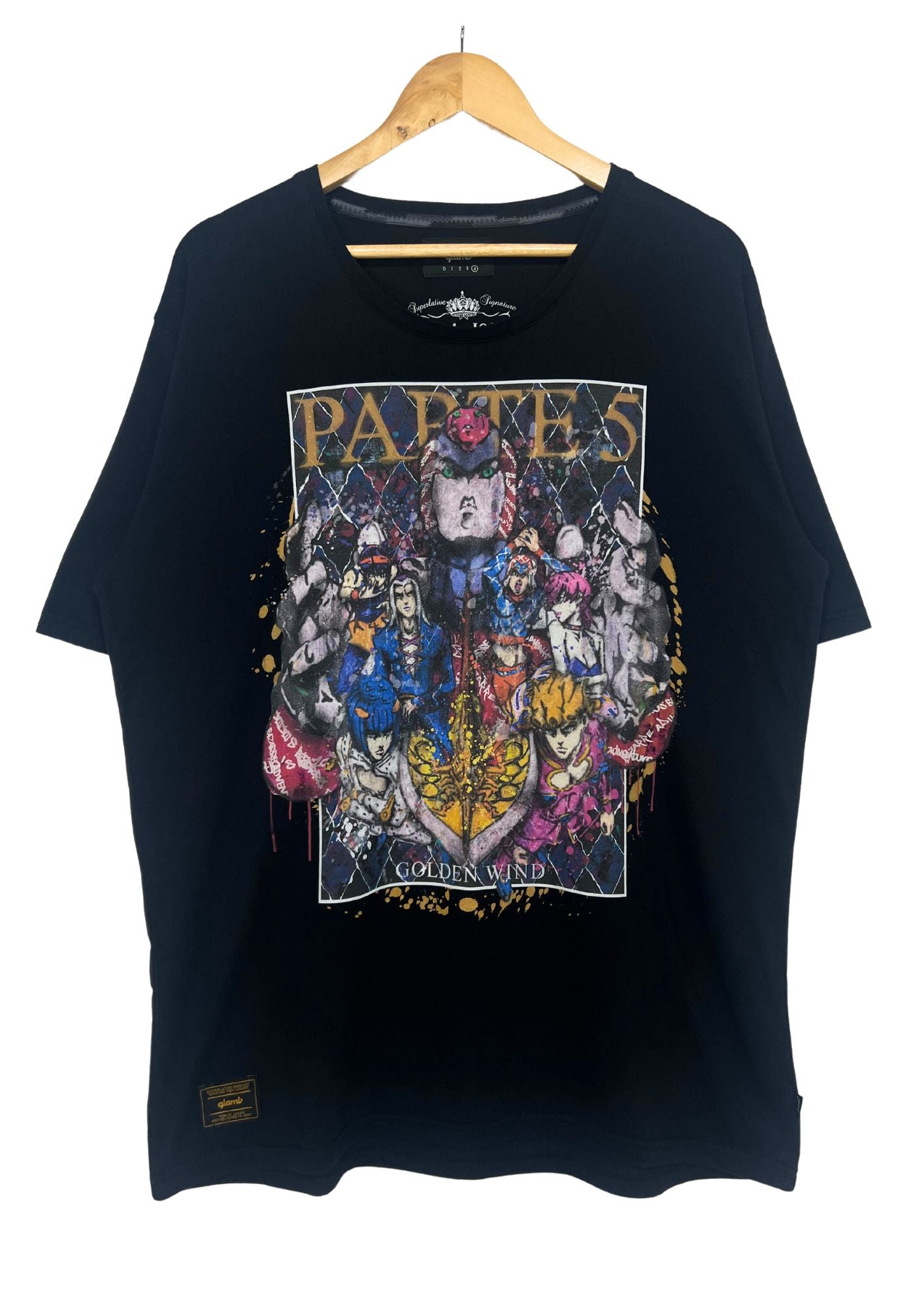 2019 Jojo's Bizarre Adventure x Glamb Golden Wind T-shirt