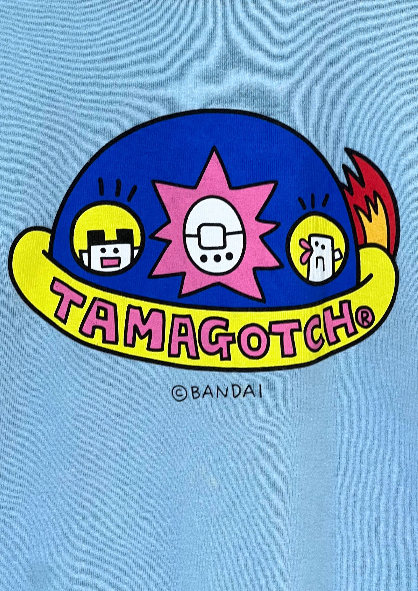 90s Vintage Tamagotchi x BANDAI 'Space Tamagochi’ Baby Tee (S-XS)