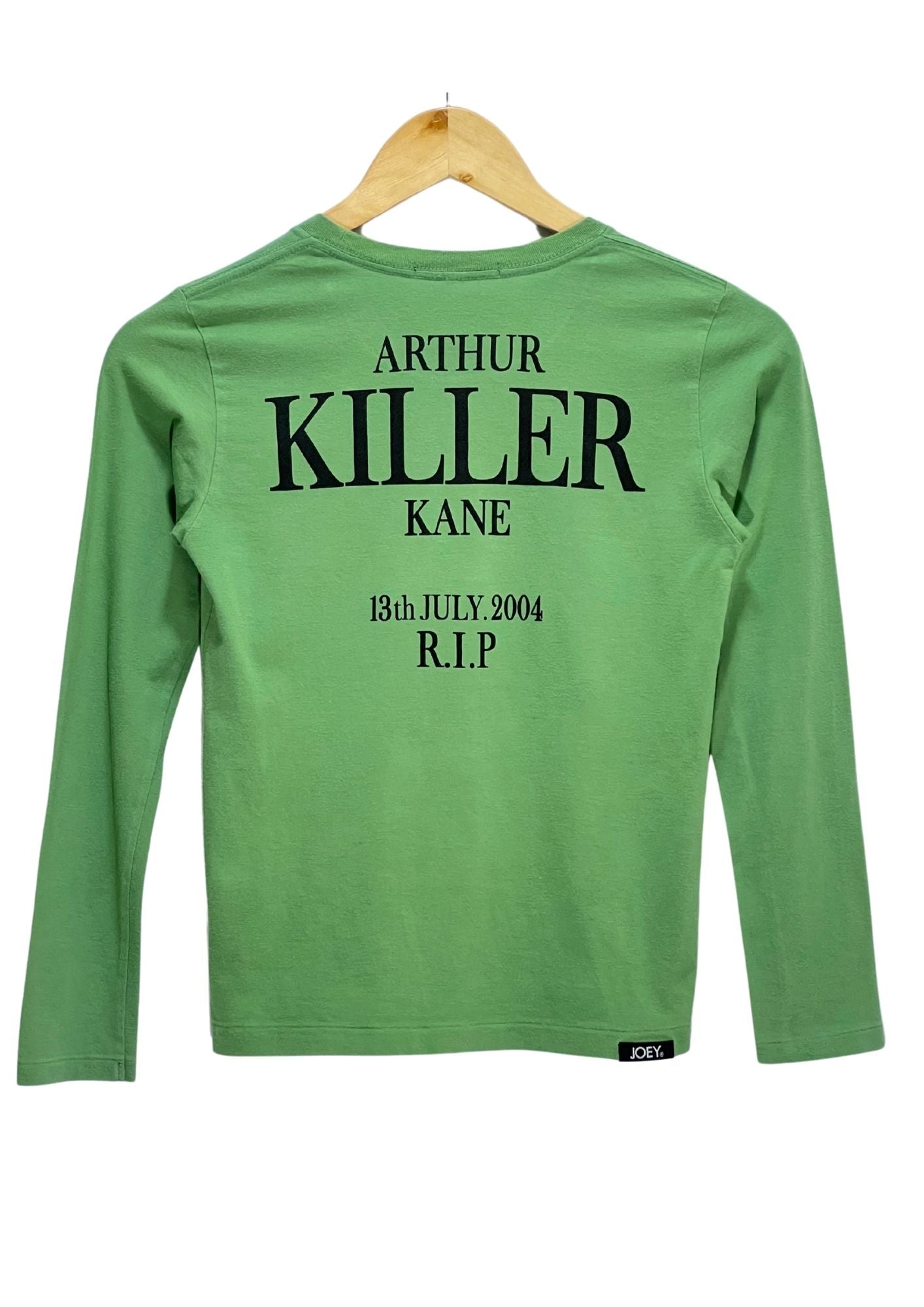 Y2K JOEY HYSTERIC by HYSTERIC GLAMOUR 'Arthur Killer Kane' Baby Rhinestone L/S Shirts (Ladies S)