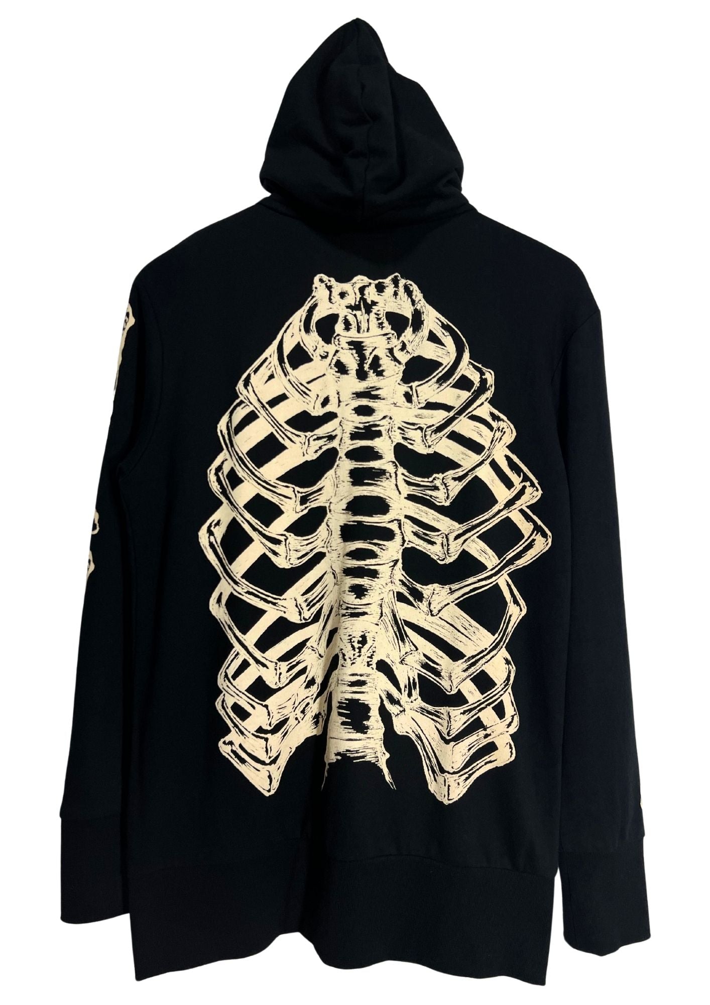 2000s GLAD NEWS 'Skeleton' Full Zip Up Hoodie (Ladies M)