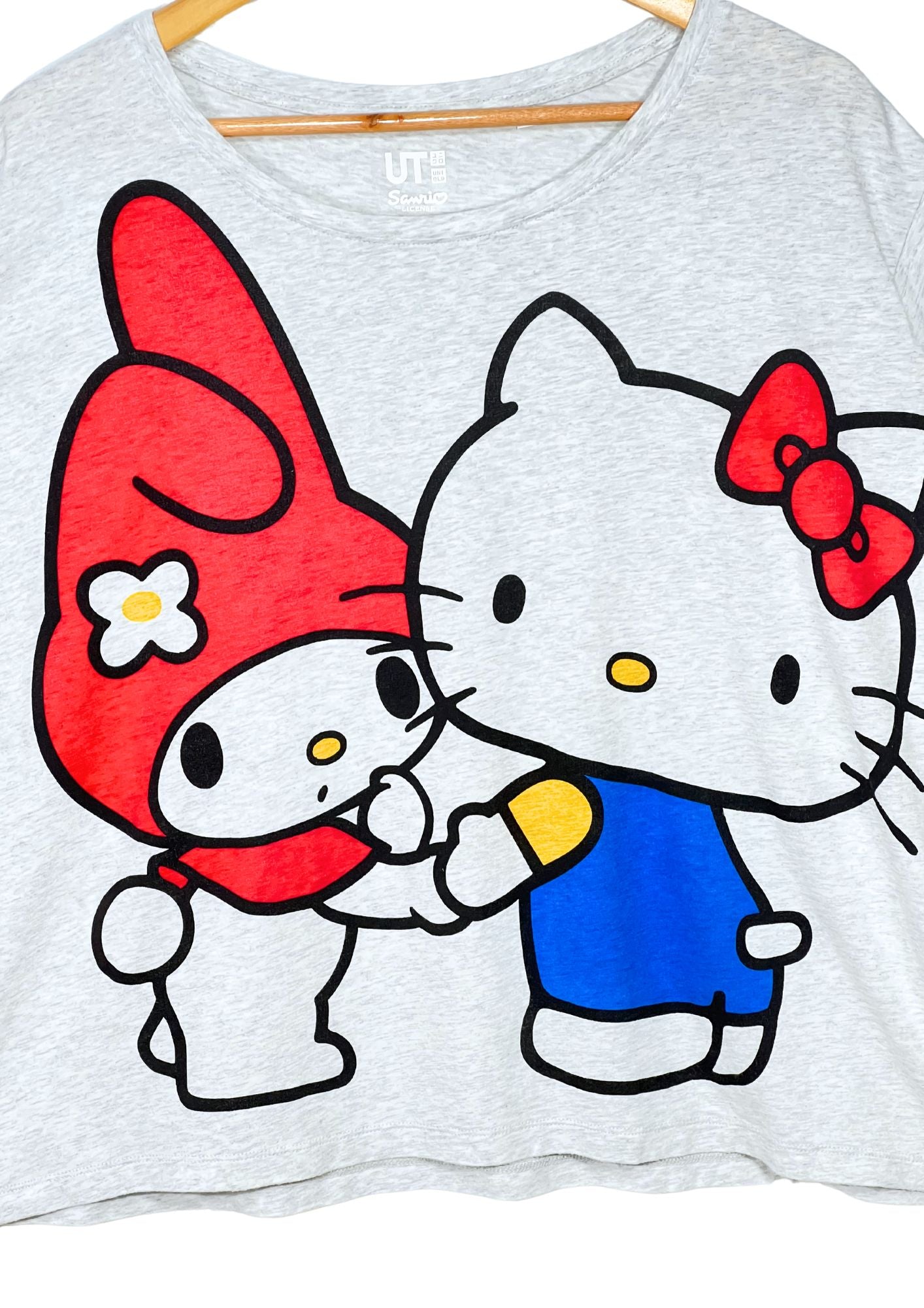 2010s Hello Kitty x UT 'Hello Kitty and My Melody' Oversize Boxy T-shirt (Ladies M-XL)