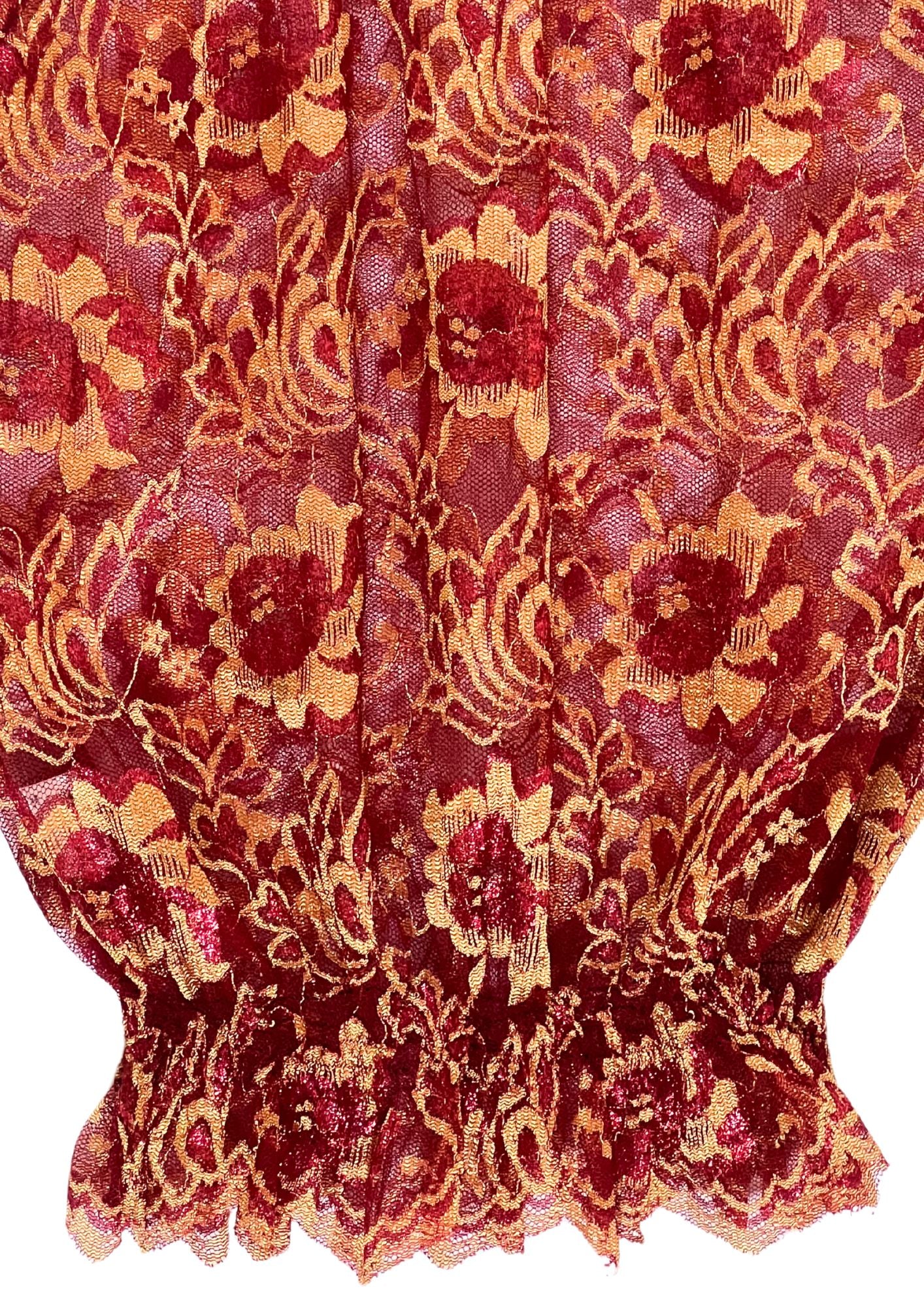 2000s GLAMDY Flower Lace Tube Top (Ladies M)