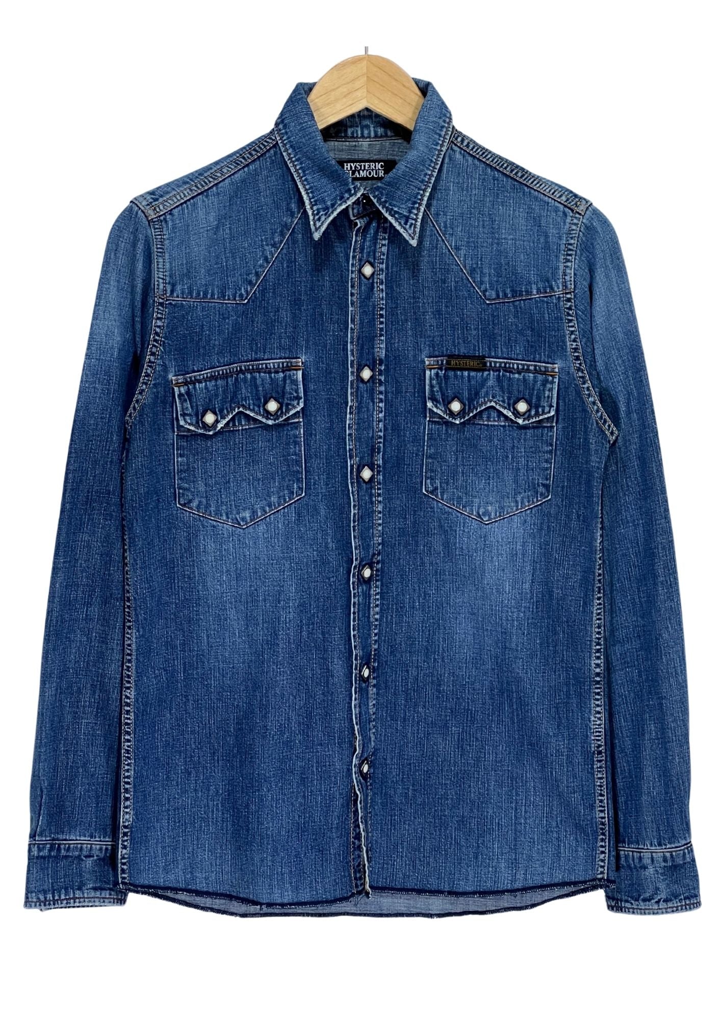 2010 HYSTERIC GLAMOUR Studs Denim L/S Shirts (S)