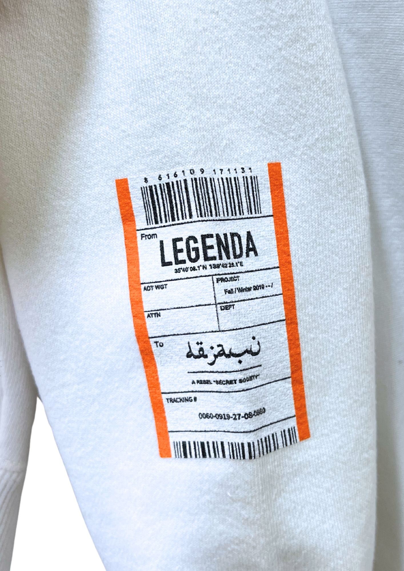2019 Neon Genesis Evangelion x LEGENDA TOKYO 'Rei' Hoodie (S Oversize)