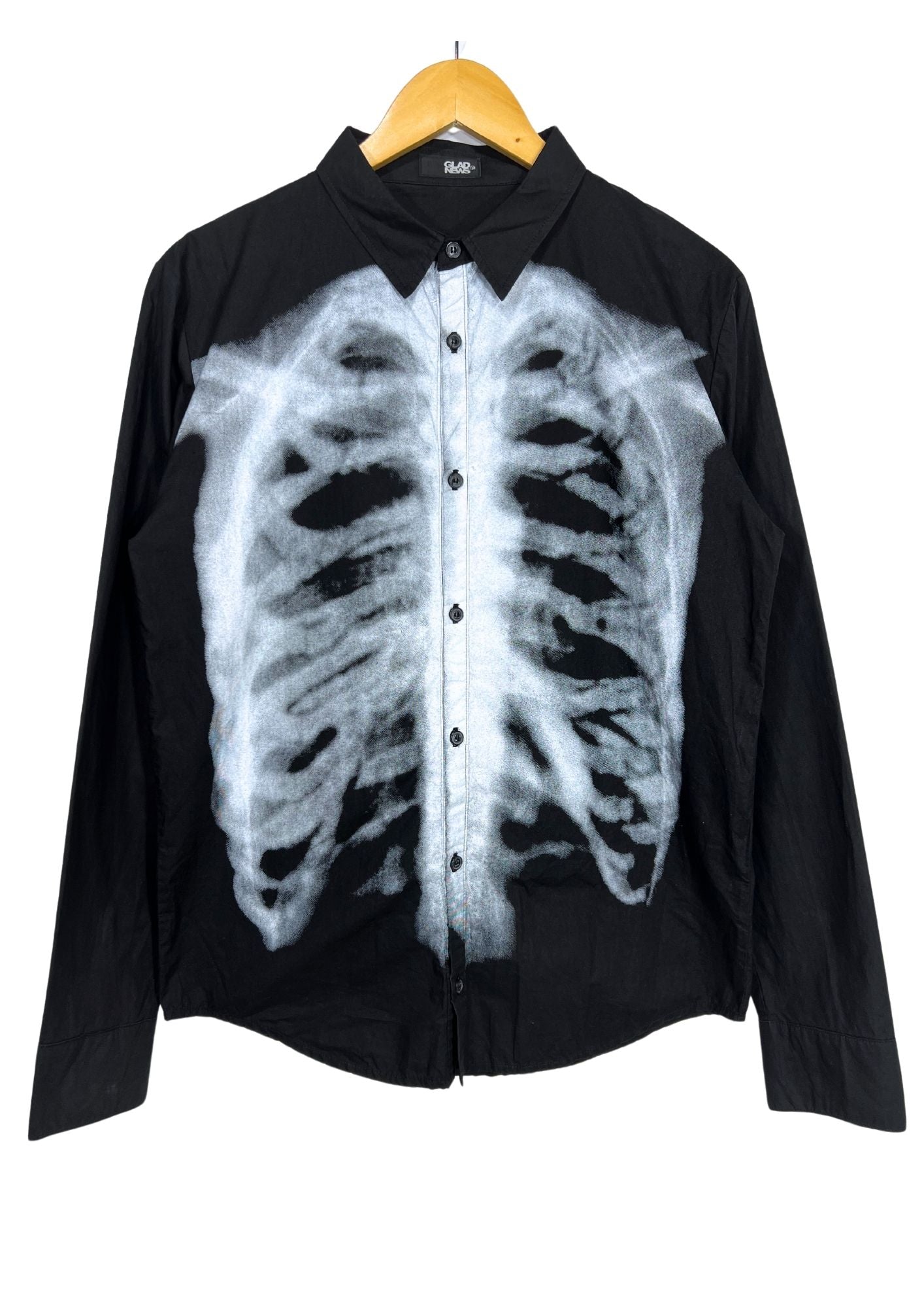 2000s Vintage GLAD NEWS 'Rib Bones' Button up Shirts (Ladies M)