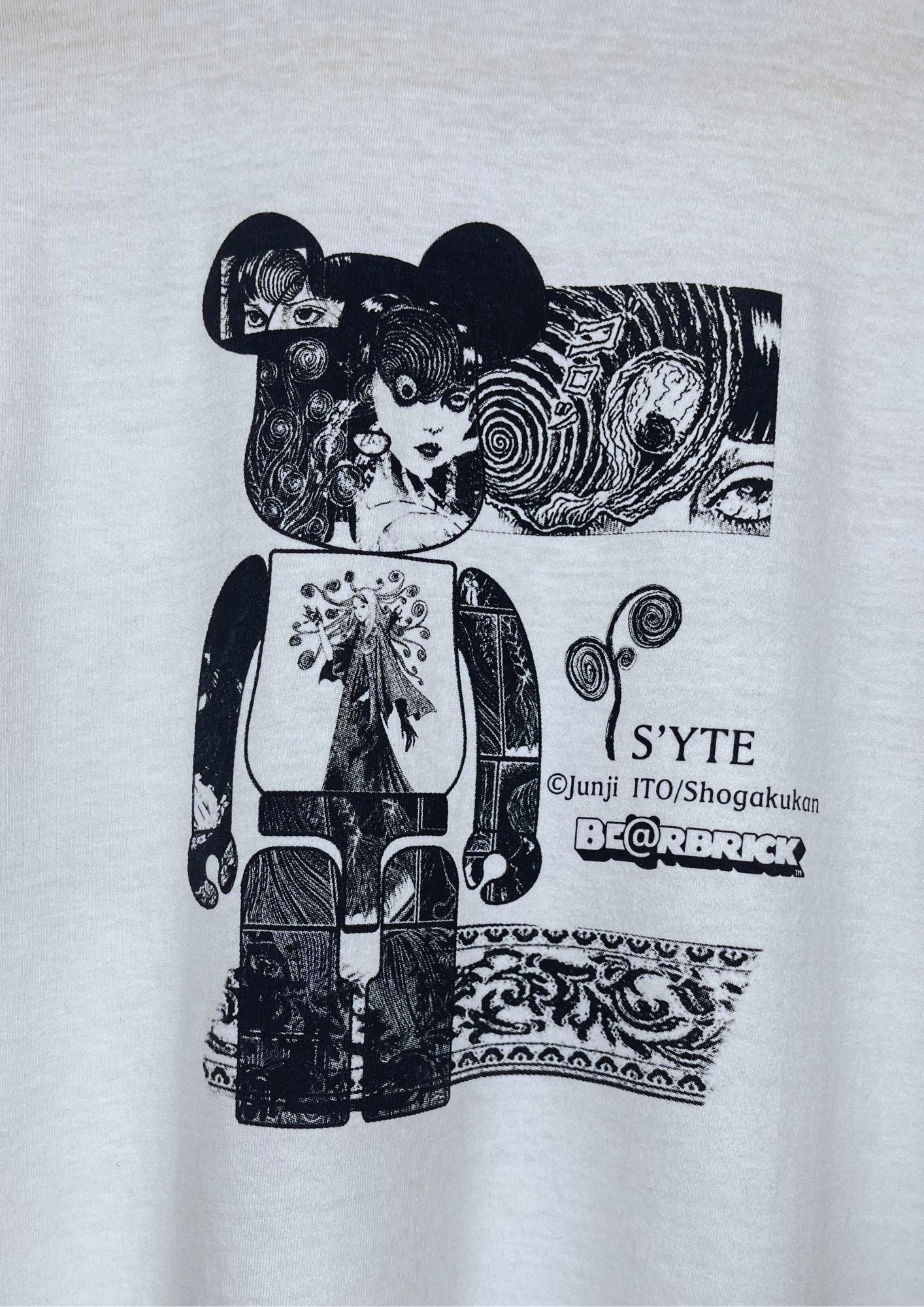 Junji Ito x S'YTE Yohji Yamamoto x Be@rbrick Uzumaki T-shirt