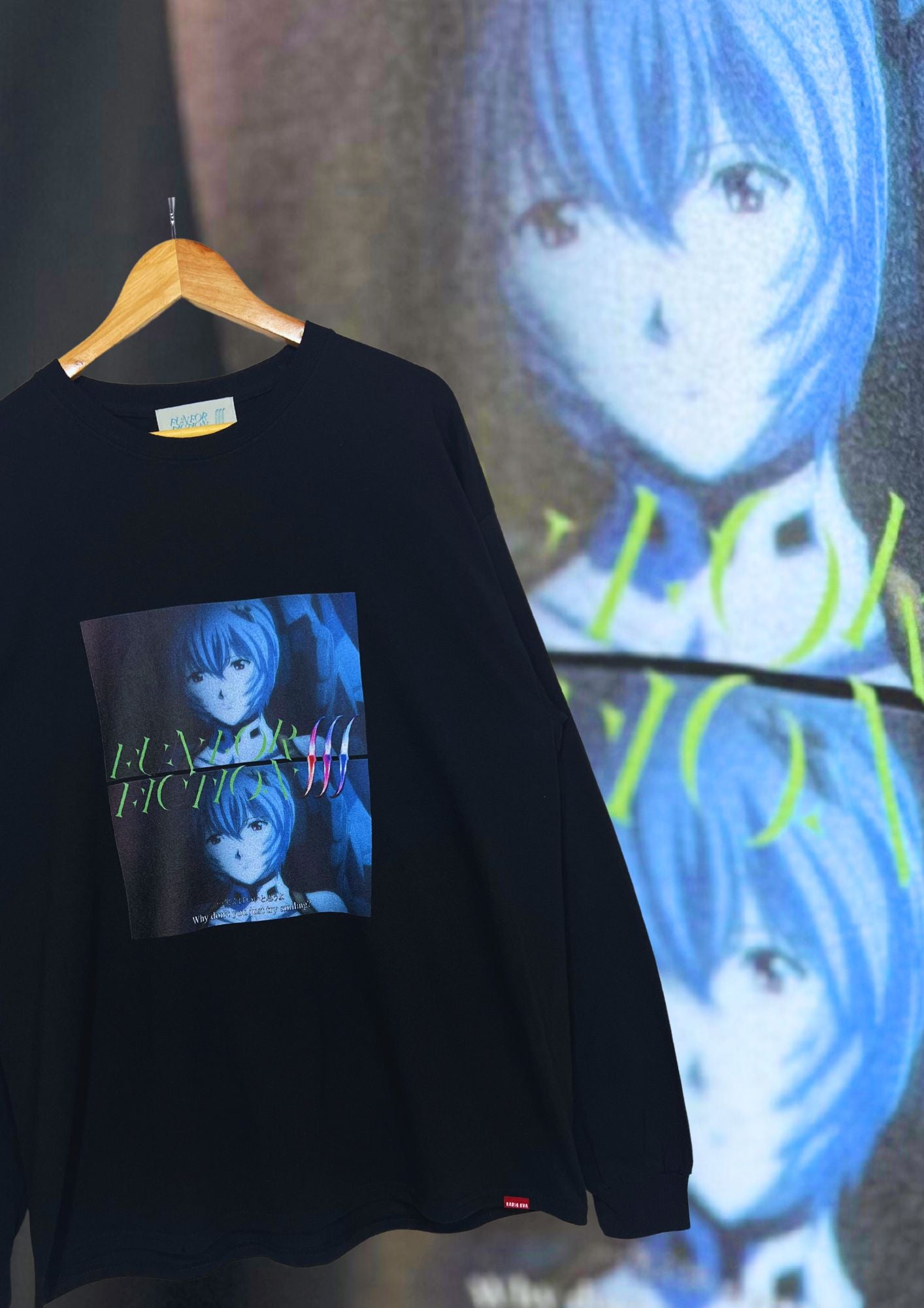 2020 Neon Genesis Evangelion x RADIO EVA x Fun for Function x Not Conventional Rei Ayanami L/S Shirts