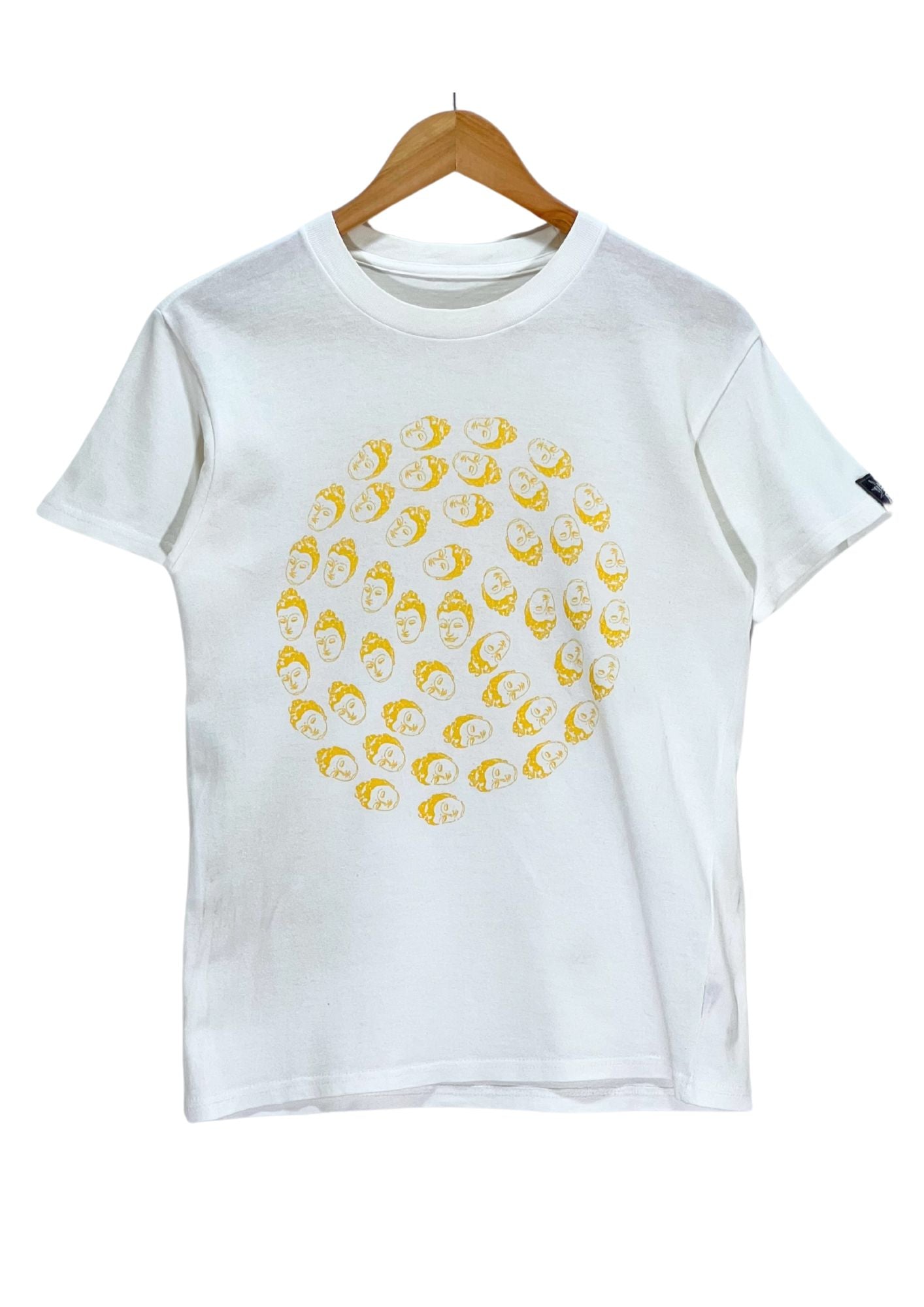 2000s GLAMDY 'Buddha Heads' T-shirt (Ladies M)