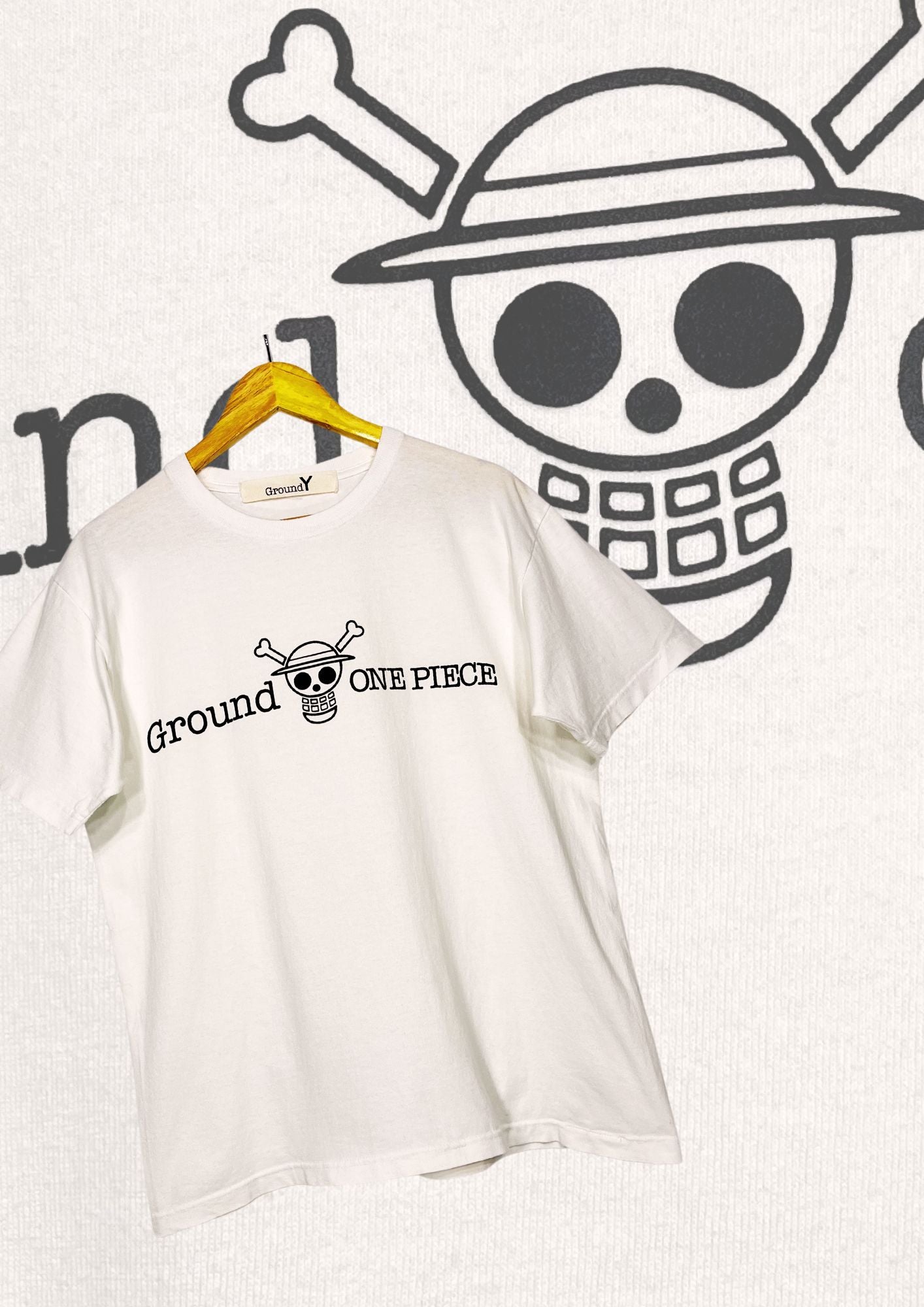 2019 One piece x Ground Y Yohji Yamamoto Logo T-shirt