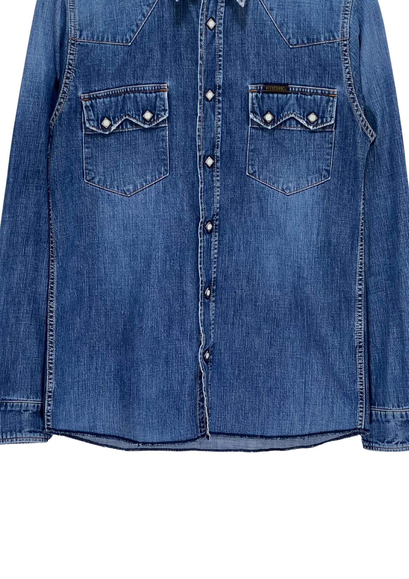 2010 HYSTERIC GLAMOUR Studs Denim L/S Shirts (S)