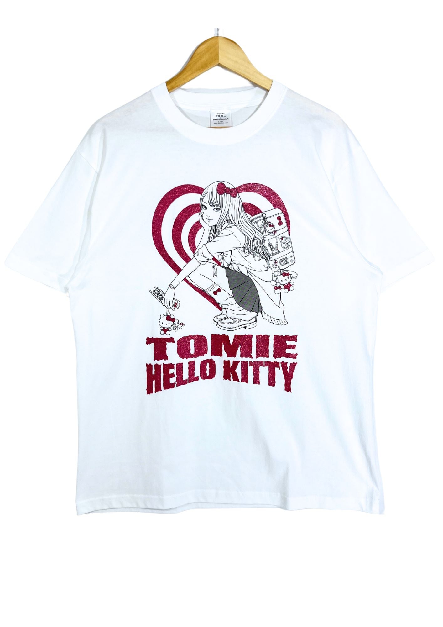 2024 Junji Ito x Hello Kitty Pop-Up Store Limited 'Gal Tomie' T-shirt (XL Oversize)
