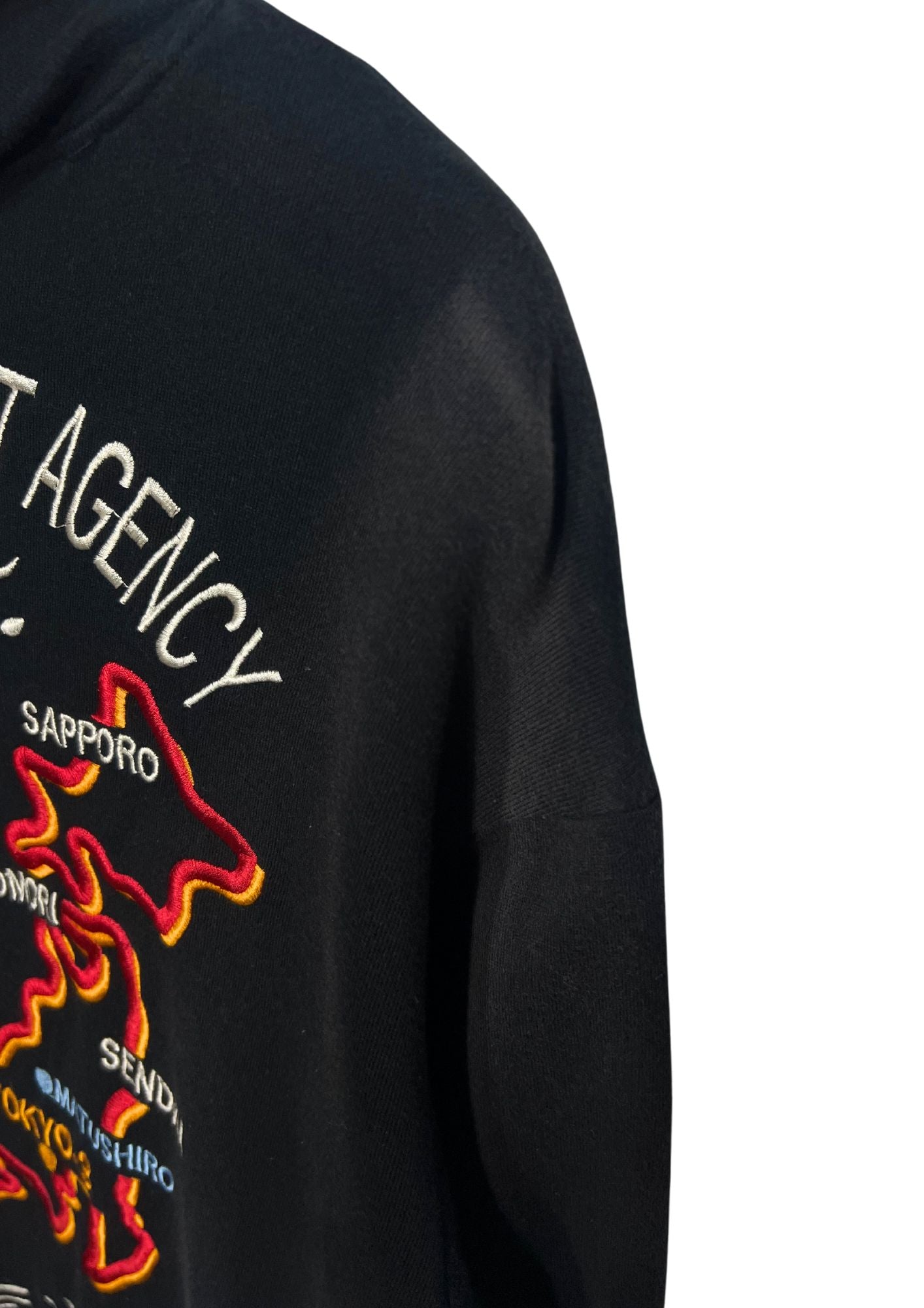 2010s Neon Genesis Evangelion x Nishiki Map of Japan Rei Ayanami Embroidered Hoodie