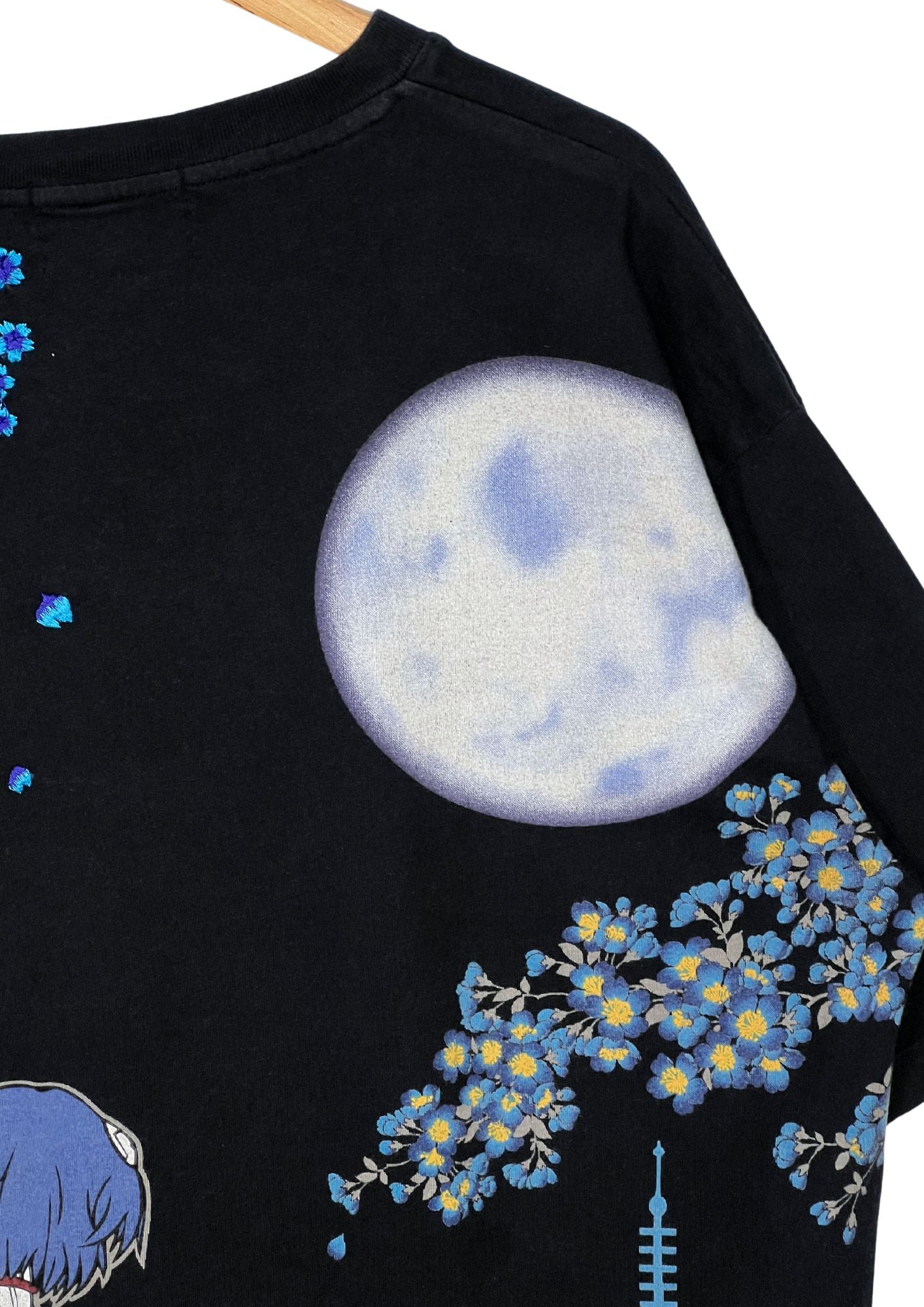 2010s Neon Genesis Evangelion x NISHIKI 'Rei ' Embroidered T-shirt (2XL)