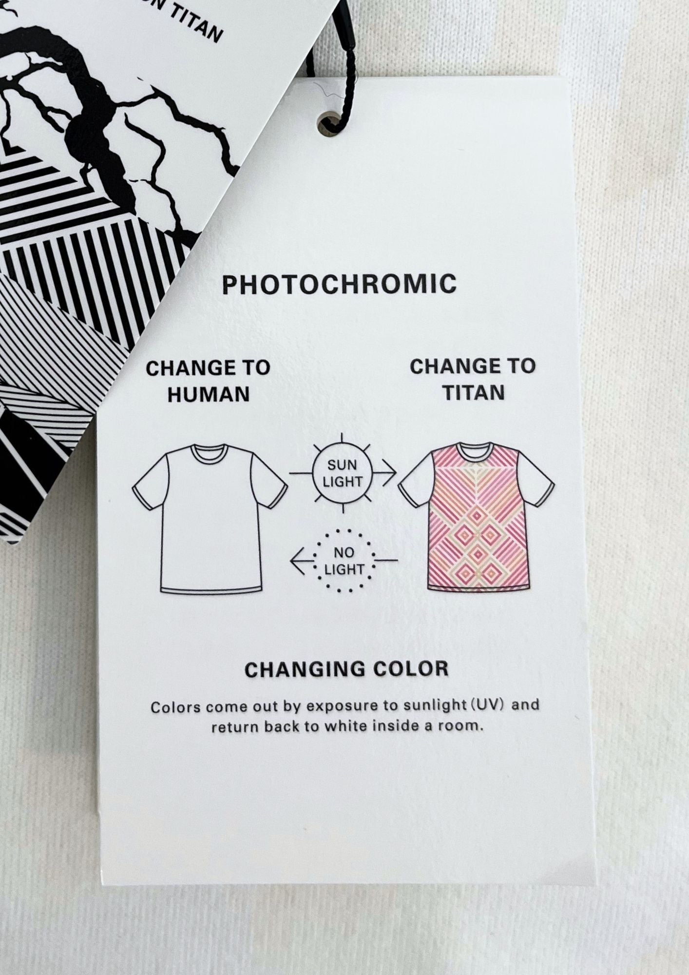 2015 Attack on Titan x ANREALGE Armored Titan 03 UV Print Changing Colour T-shirt