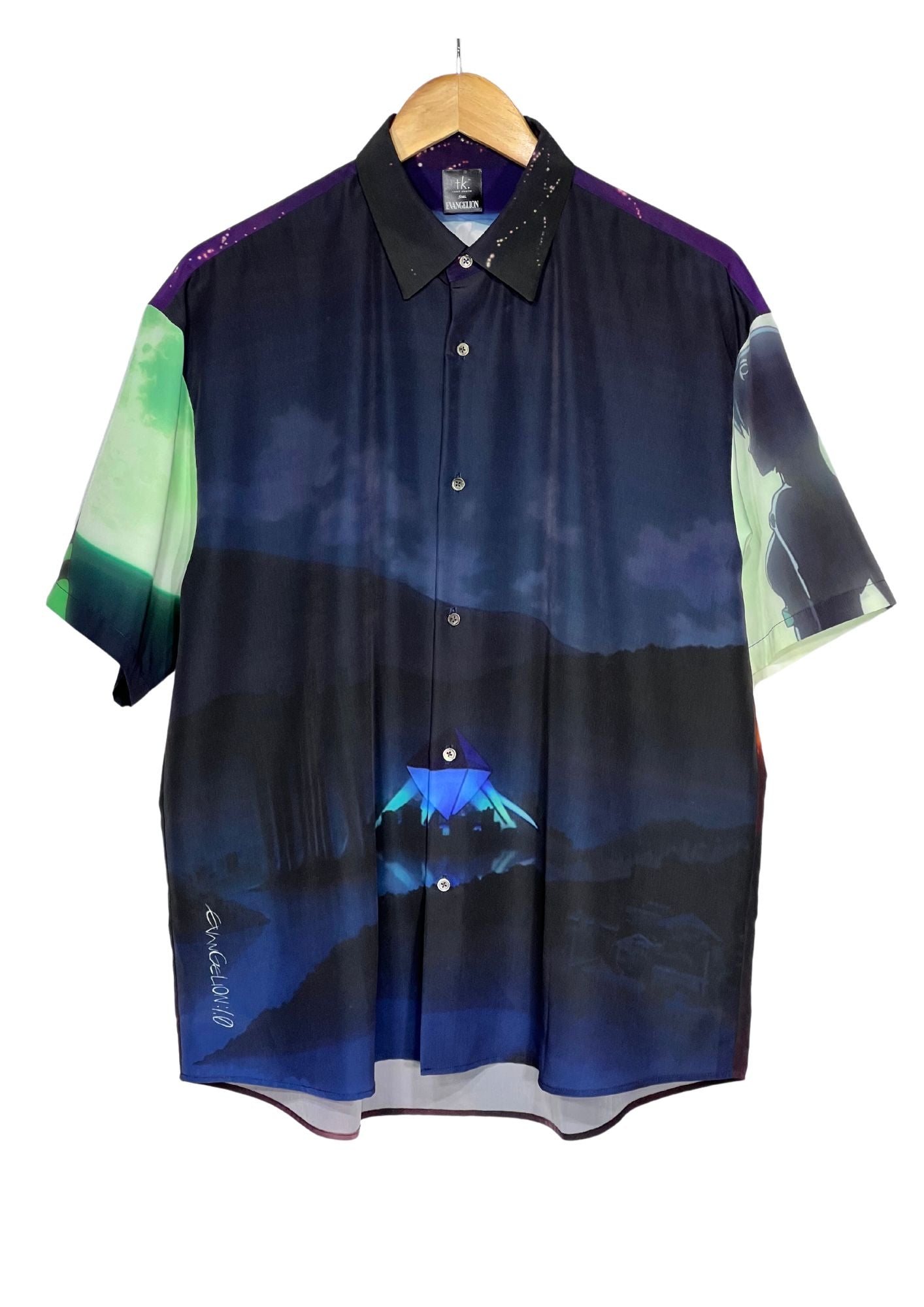 2020 Neon Genesis Evangelion x tk Takeo Kikuchi Tokyo III District Button-Up S/S Shirts