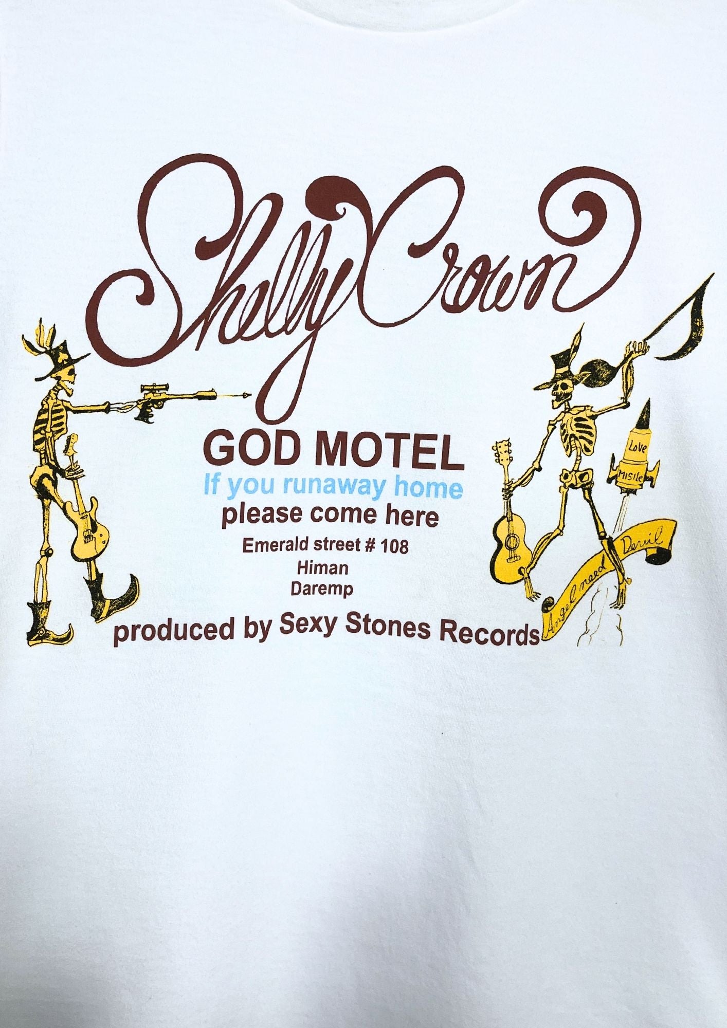 2008 SHERBETS Kenichi Asai 'God Motel' Japanese Band T-shirt