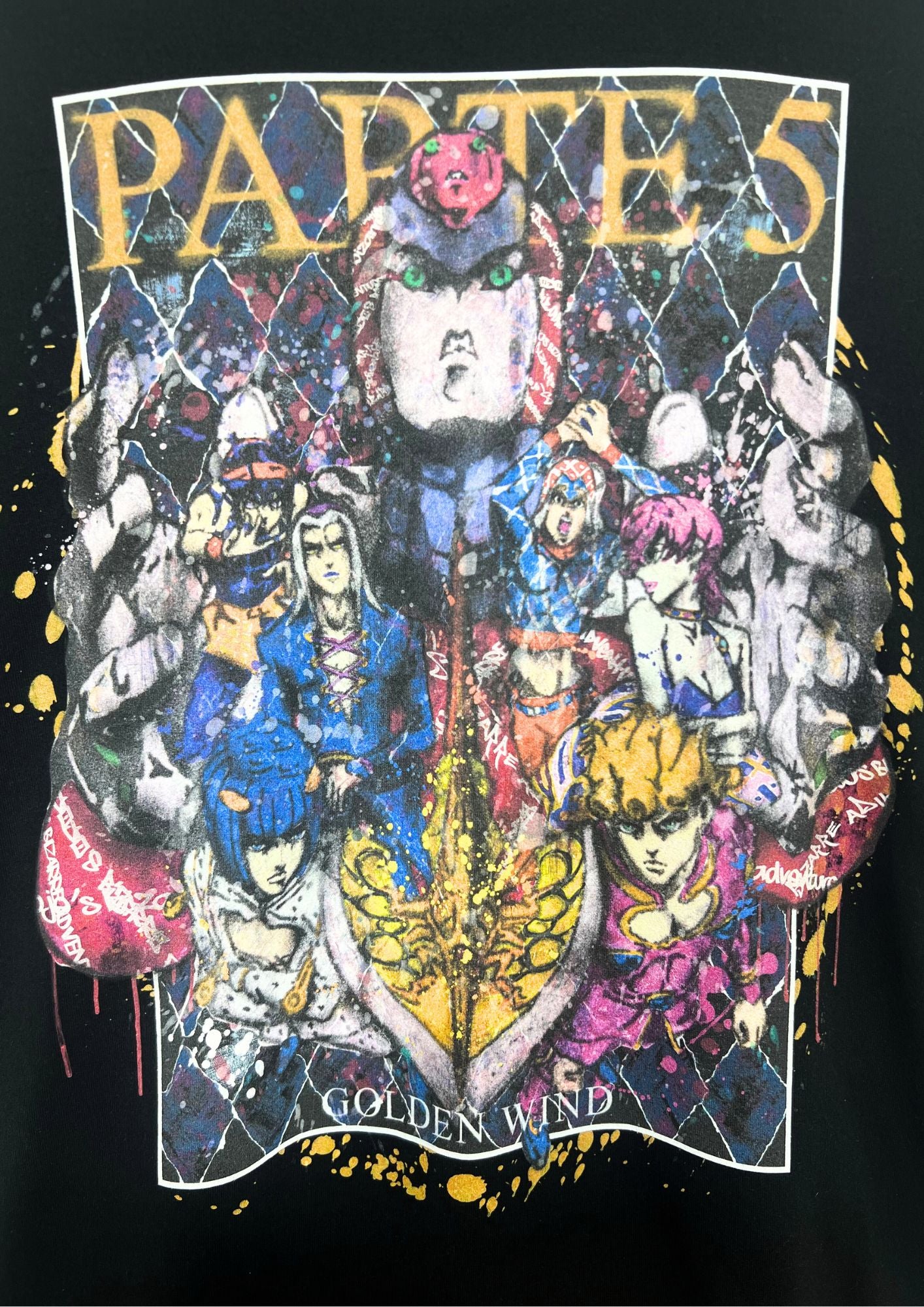 2019 Jojo's Bizarre Adventure x Glamb Golden Wind T-shirt