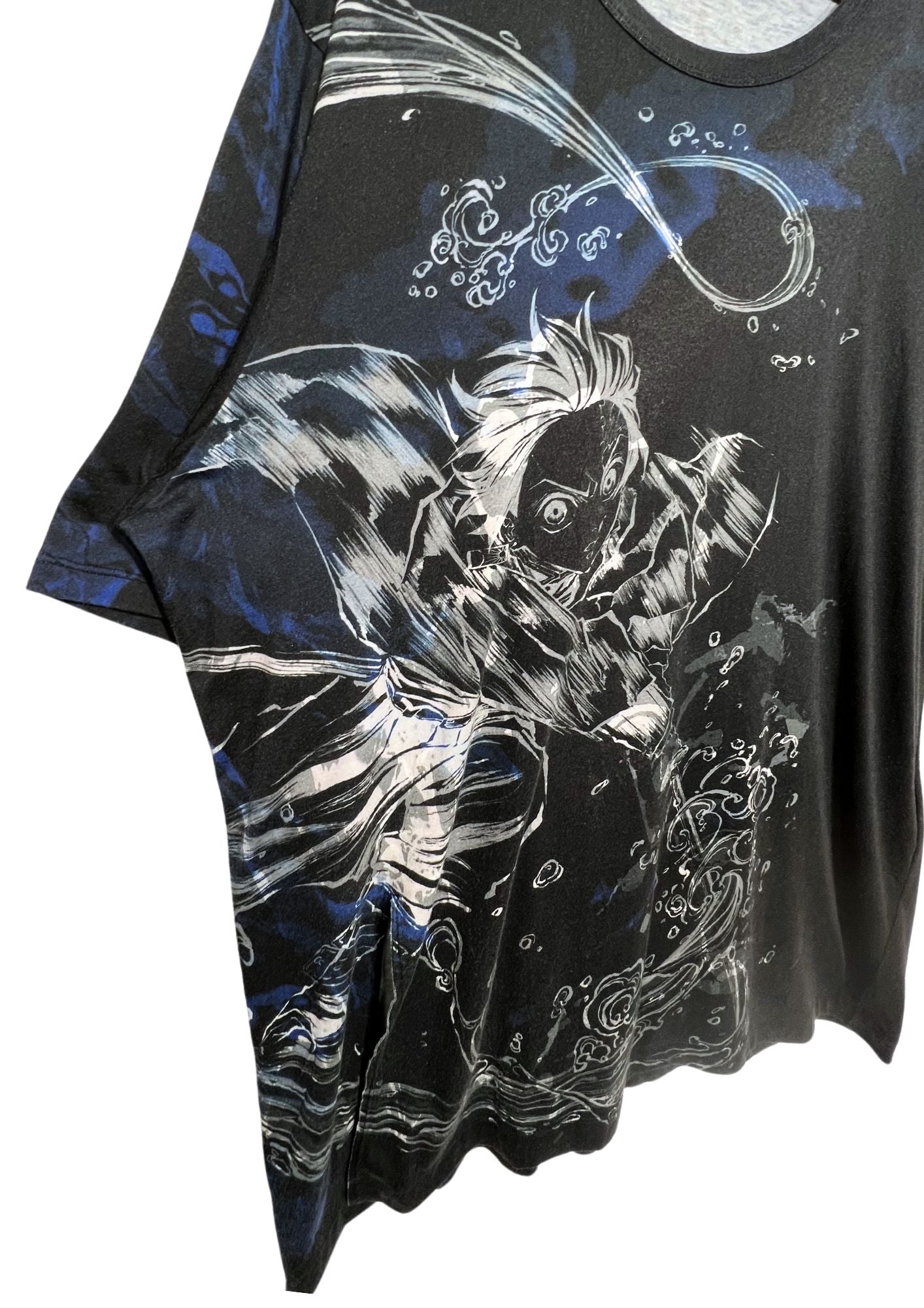 2022 Demon Slayer x Ground Y Yohji Yamamoto 'Tanjiro Kamado' Short Sleeve Jumbo Cut Sew