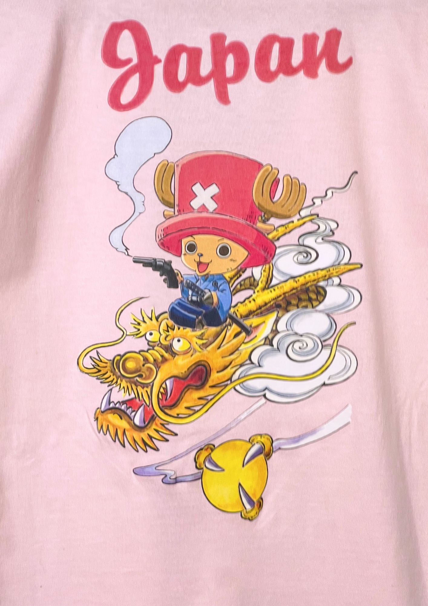 2010 One Piece x Mukashi Mukashi 'Chopper with Dragon' T-shirt (XS)