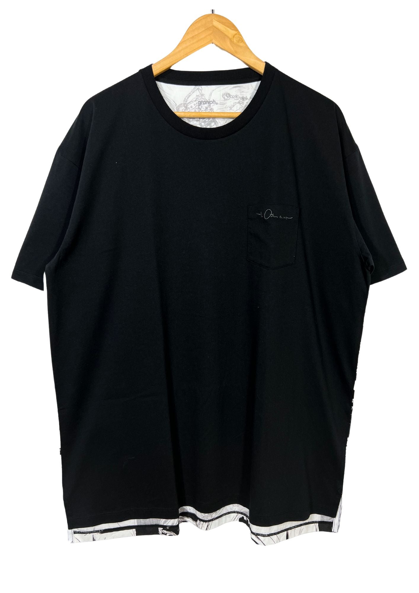 2023 Yoshitaka Amano x Graniph 'Monochrome 2' T-shirt (XL)