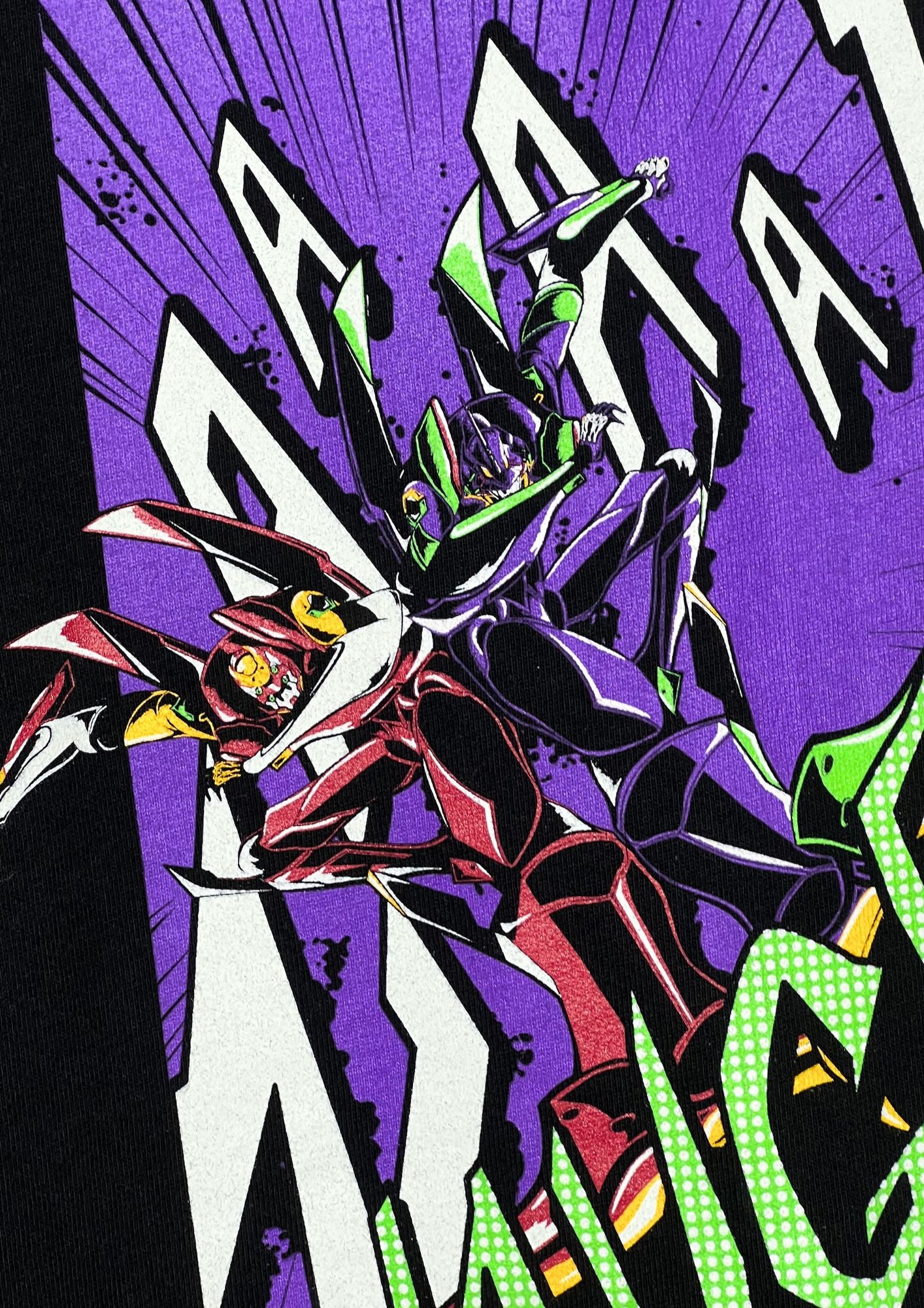 2010s Neon Genesis Evangelion x EVANGELION STORE 'American Comic Style' Zip Up Hoodie (M-L)