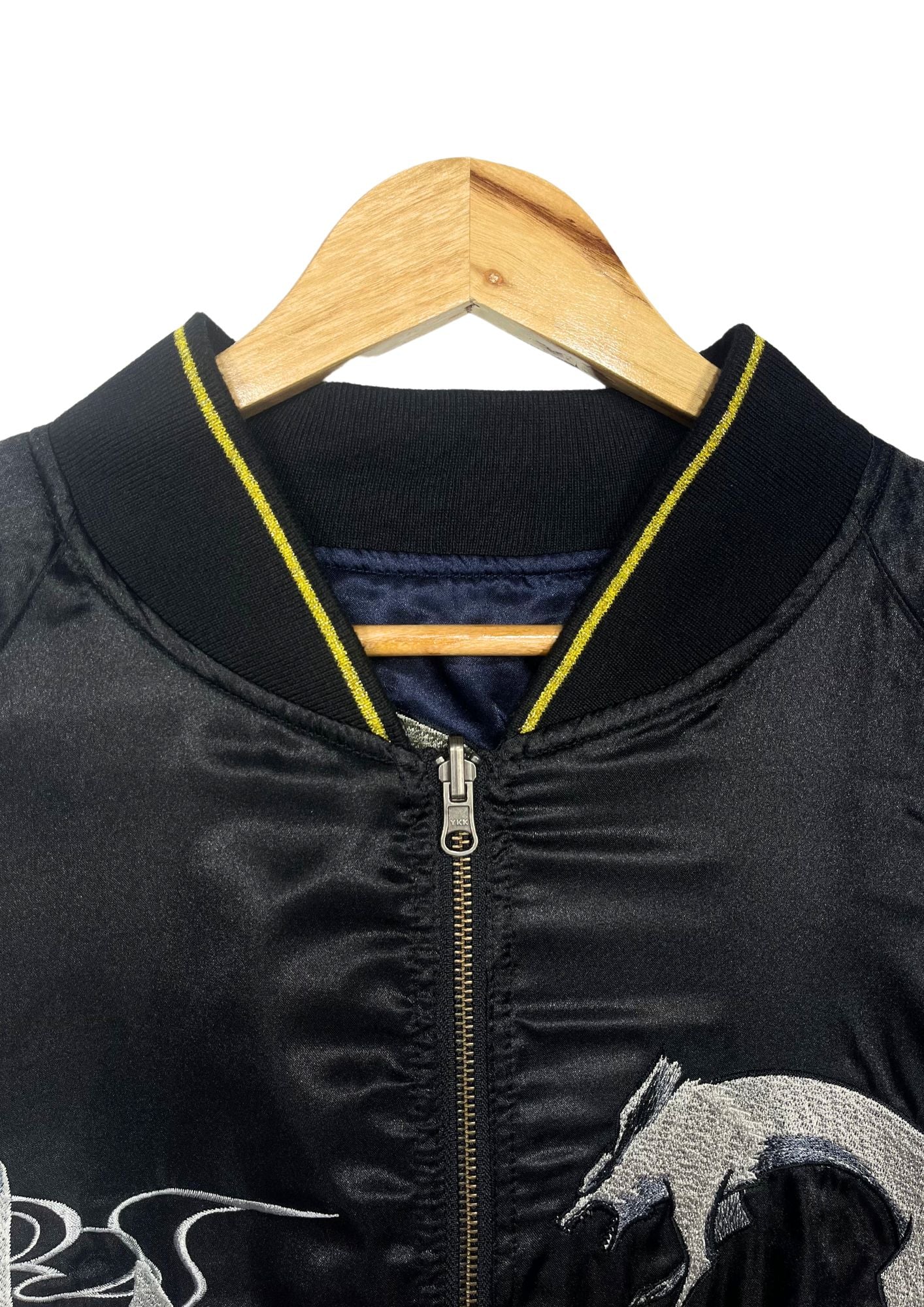 Naruto x Neutral Infinity 'Sasuke and Naruto, Japanese Wind God and Thunder God / Nine-Tailed Fox' Reversible Embroidered Sukajan