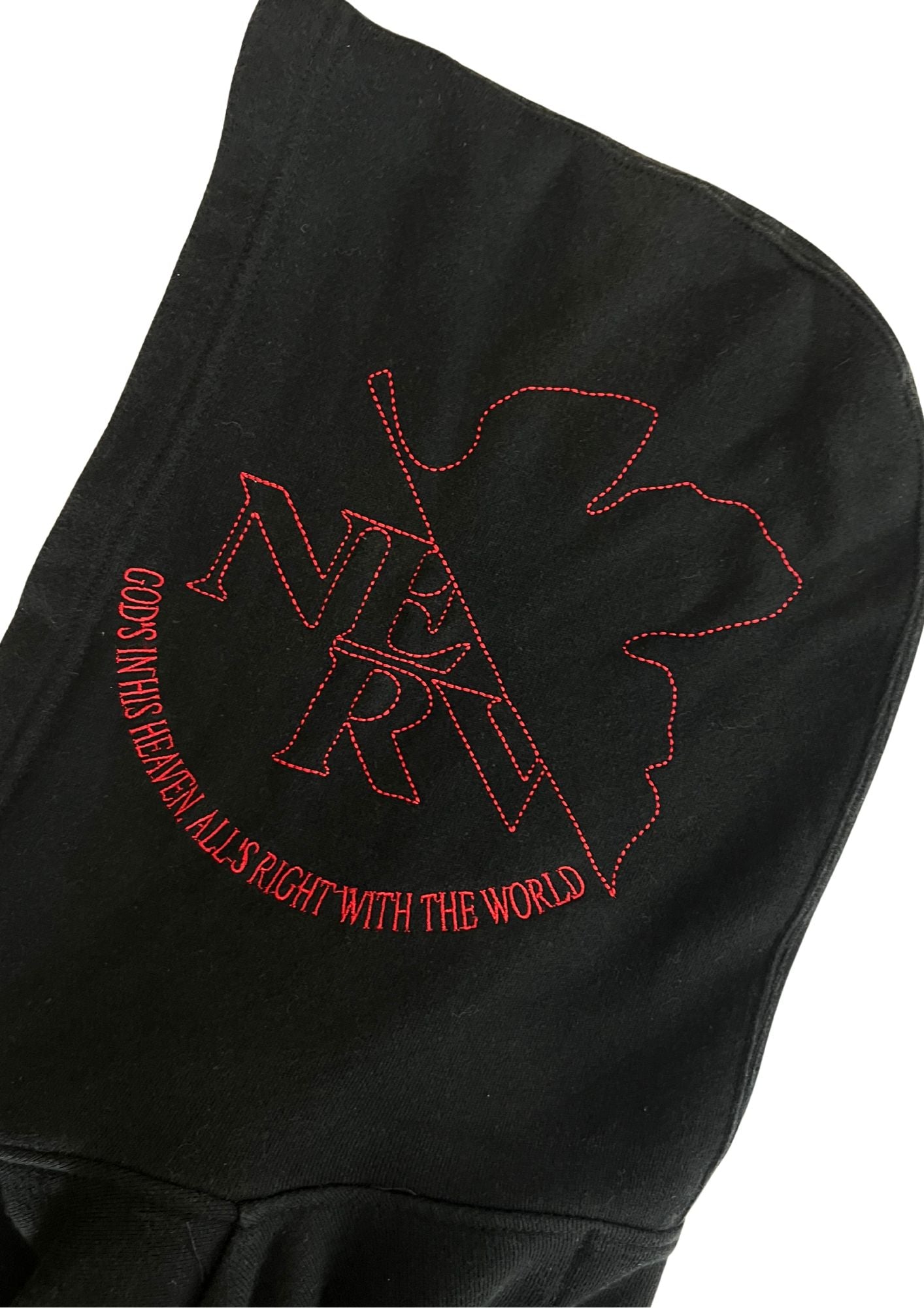 2010s Neon Genesis Evangelion x Nishiki Map of Japan Rei Ayanami Embroidered Hoodie