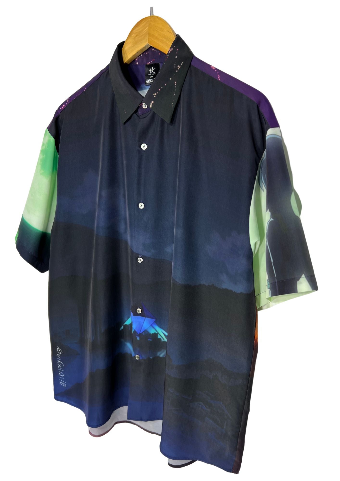 2020 Neon Genesis Evangelion x tk Takeo Kikuchi Tokyo III District Button-Up S/S Shirts