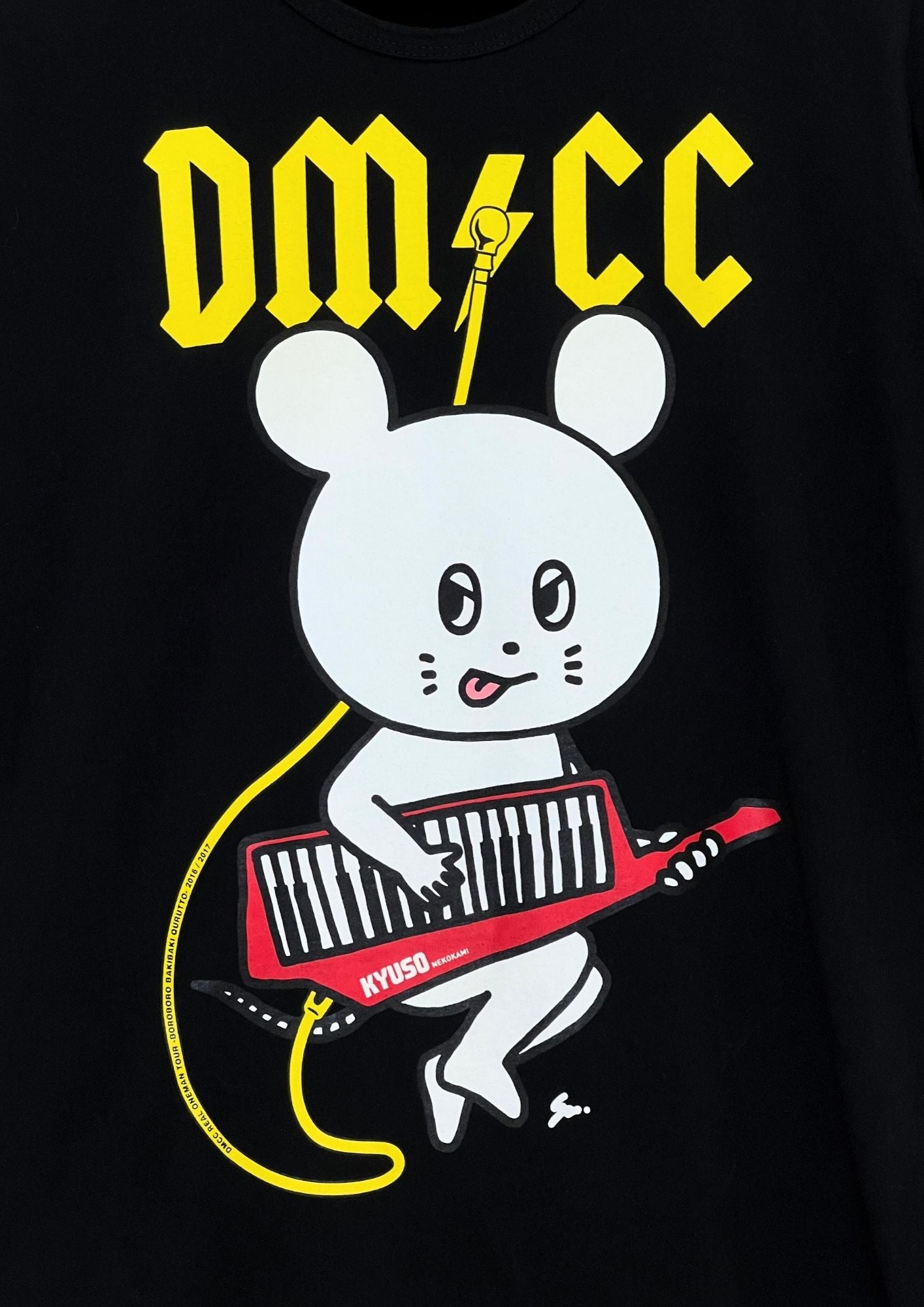 2016 KYUSO NEKOKAMI x 'DM/CC Real Oneman Tour' Japanese Band T-shirt (S-M)