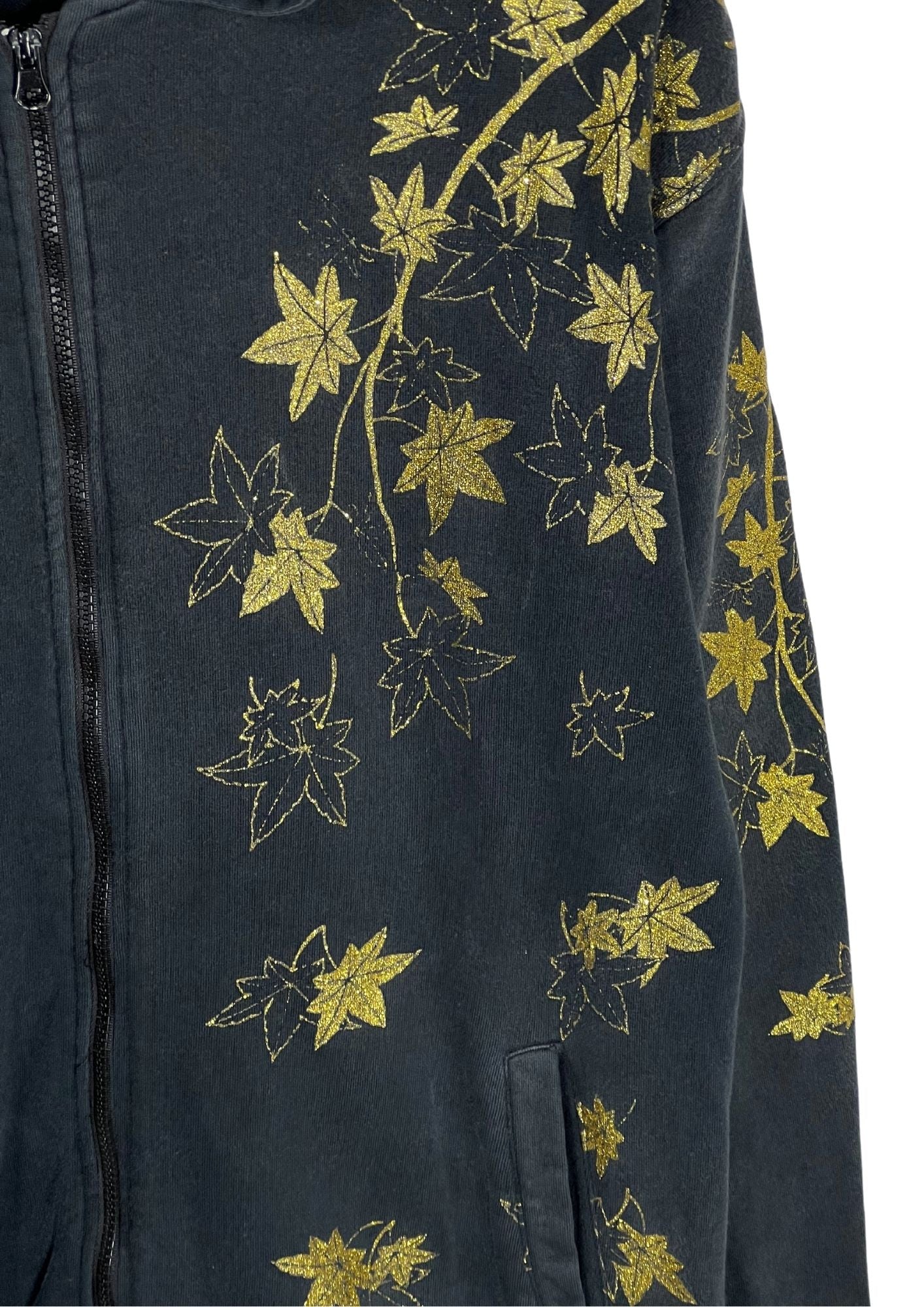 FUGUTAITEN 'Thunder God and Wind God' Embroidered Zip Up Hoodie