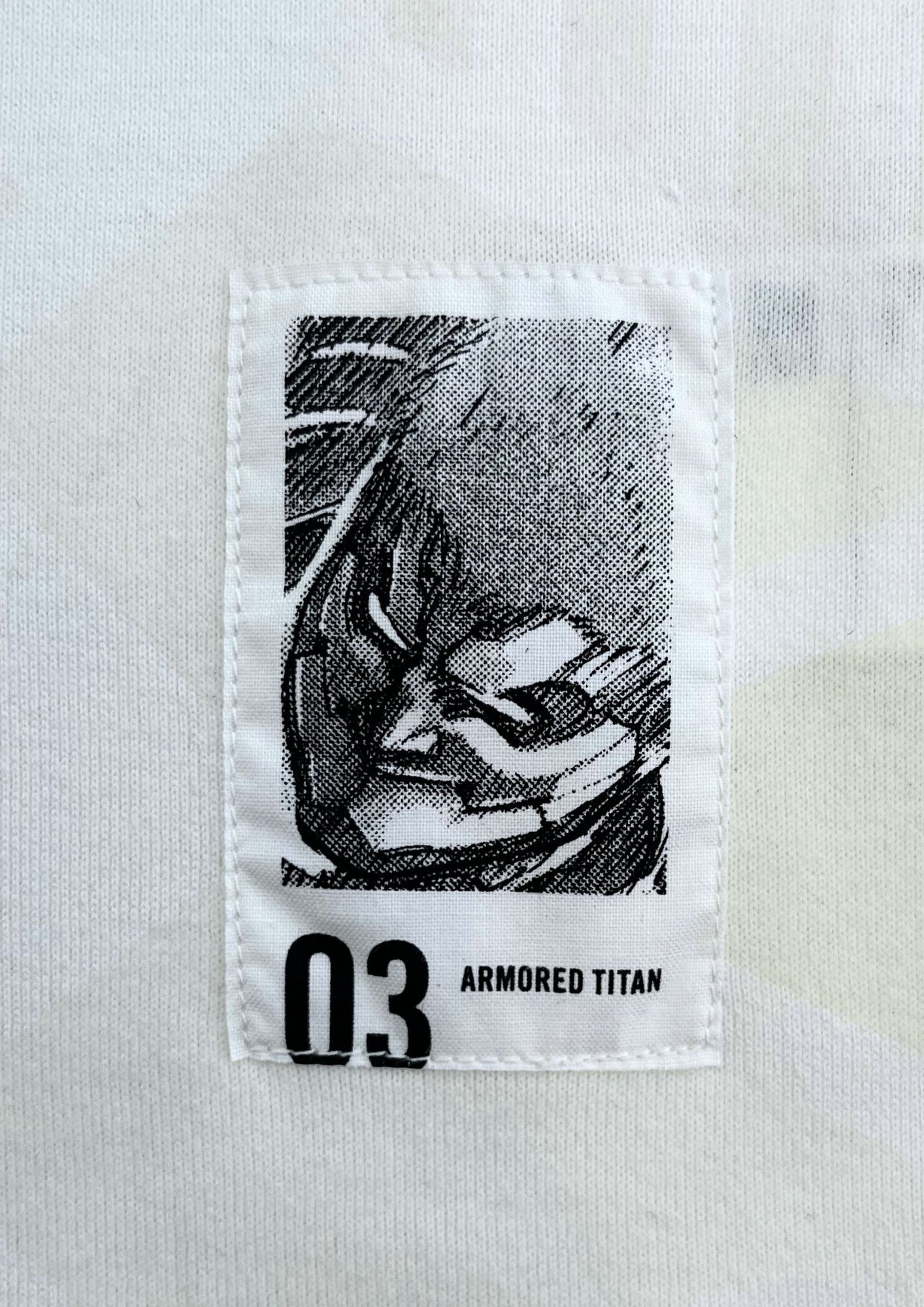 2015 Attack on Titan x ANREALGE Armored Titan 03 UV Print Changing Colour T-shirt