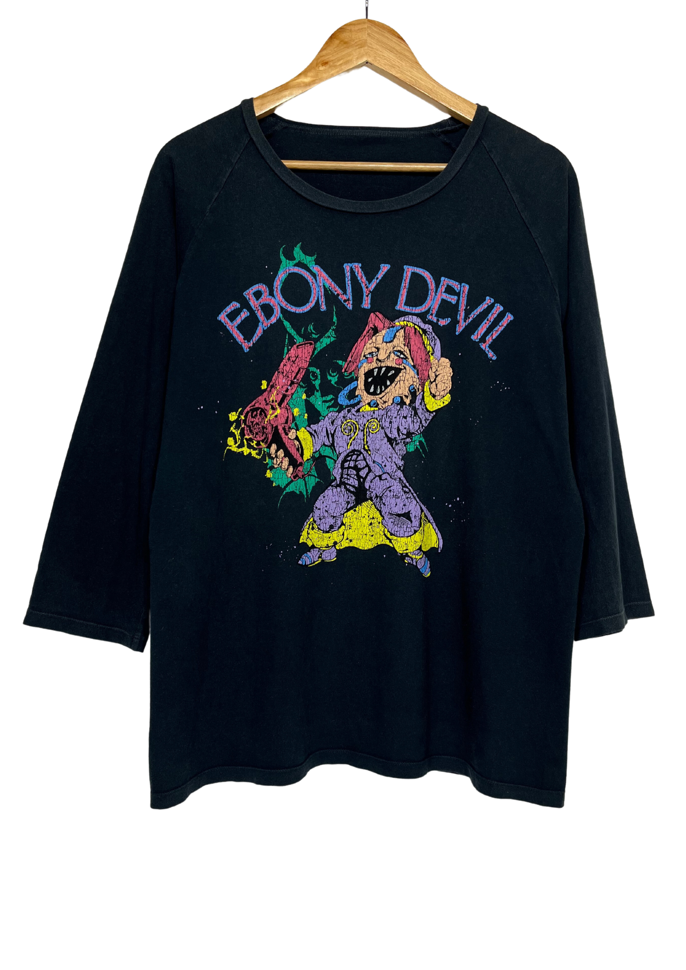 2011 Jojo's Bizarre Adventure x Ultra Violence Ebony Devil 3/4 Sleeve Shirt