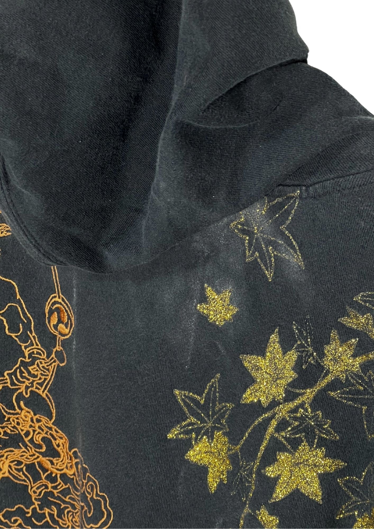 FUGUTAITEN 'Thunder God and Wind God' Embroidered Zip Up Hoodie