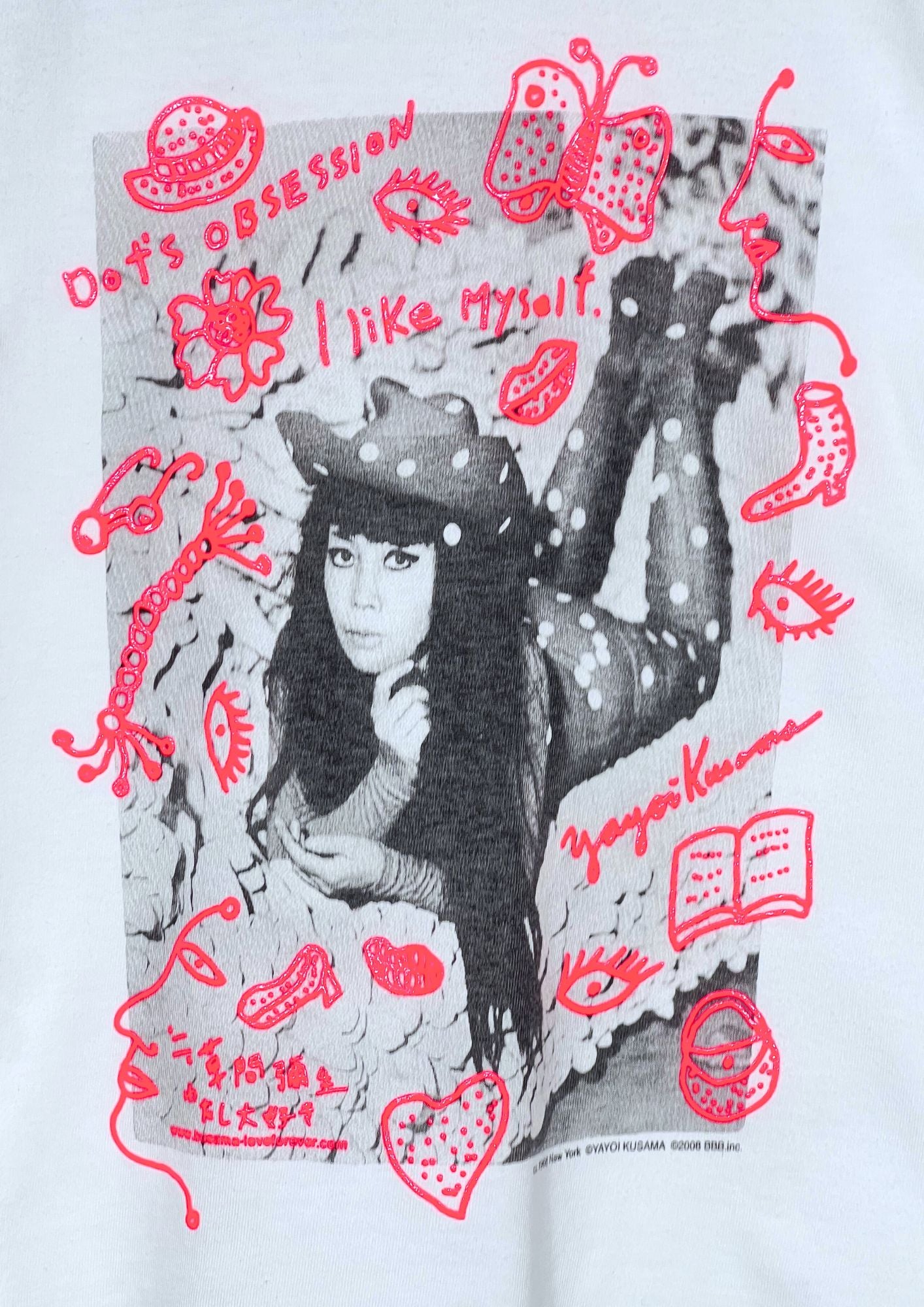 2008 YAYOI KUSAMA x LOVE FOREVER I like Myself T-shirt