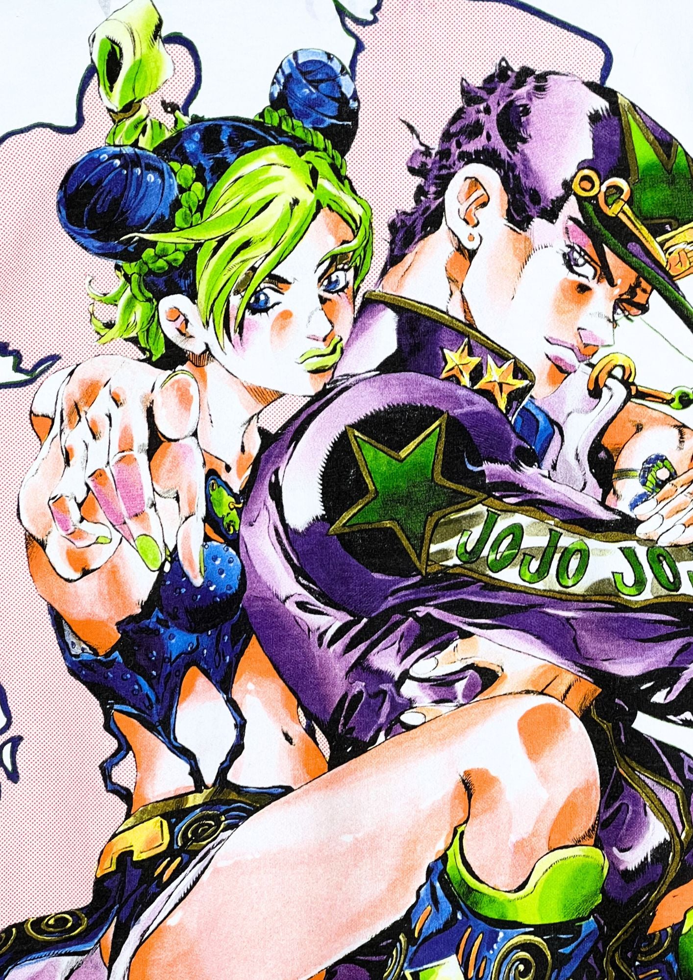 2017 Jojo's Bizarre Adventure x Hirohiko Araki Jojo Exhibition Limited 'Jotaro and Jolyne' T-shirt