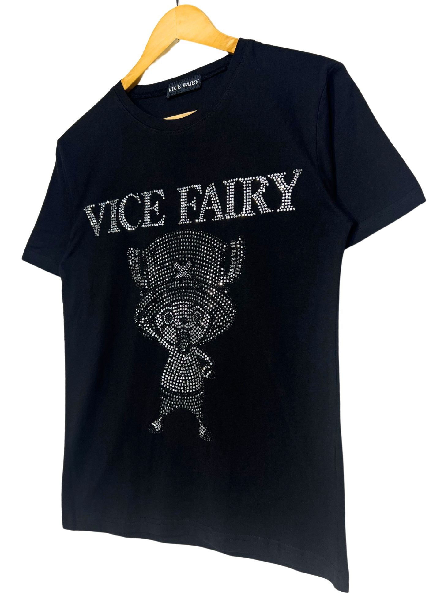 2010 One Piece x VICE FAIRY Rhinestones Chopper T-shirt