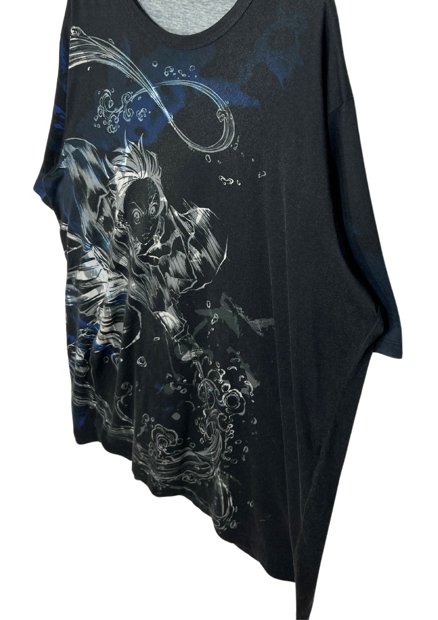 2022 Demon Slayer x Ground Y Yohji Yamamoto 'Tanjiro Kamado' Short Sleeve Jumbo Cut Sew
