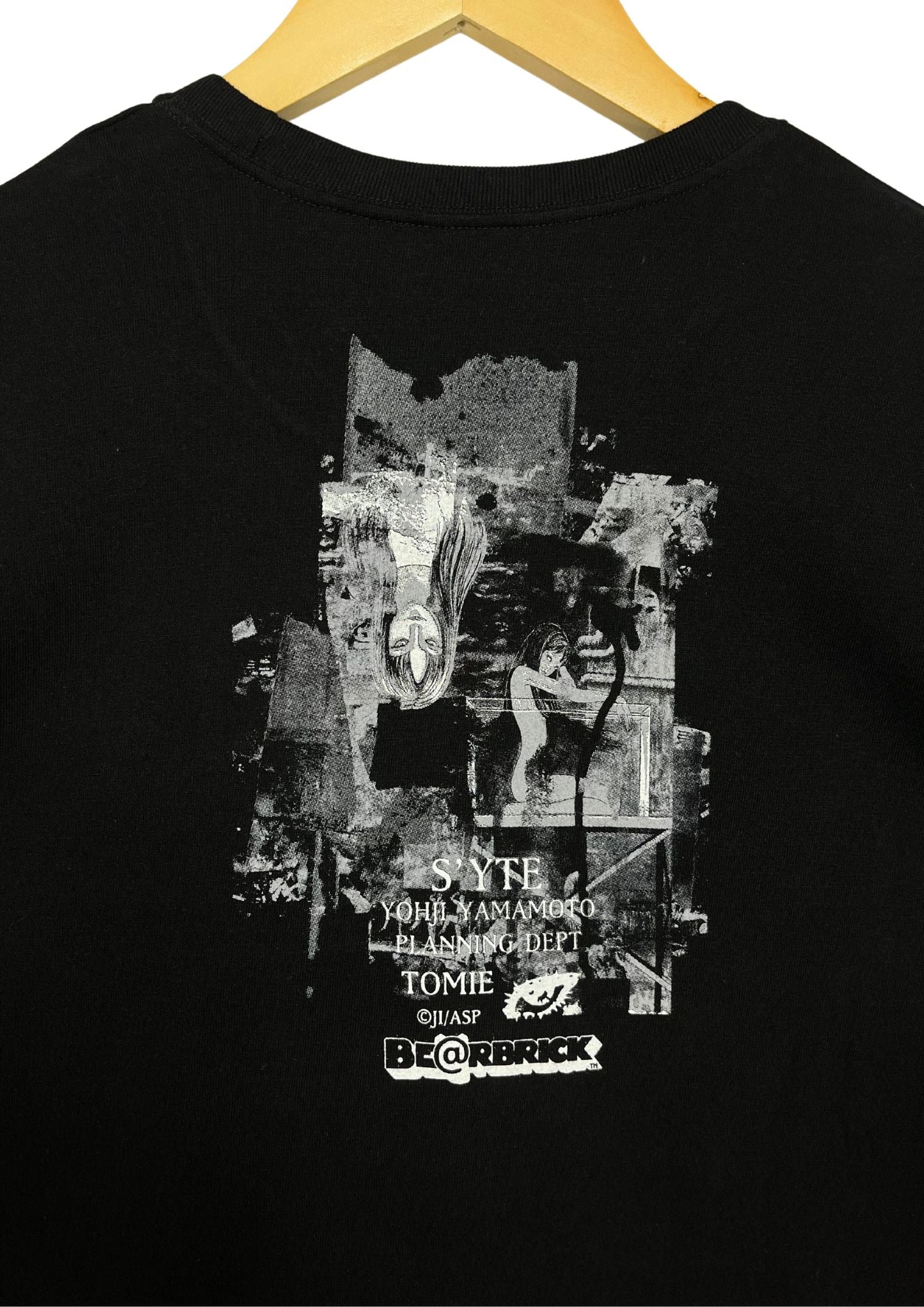 Junji Ito x S'YTE Yohji Yamamoto x BE@RBRICK Tomie T-shirt