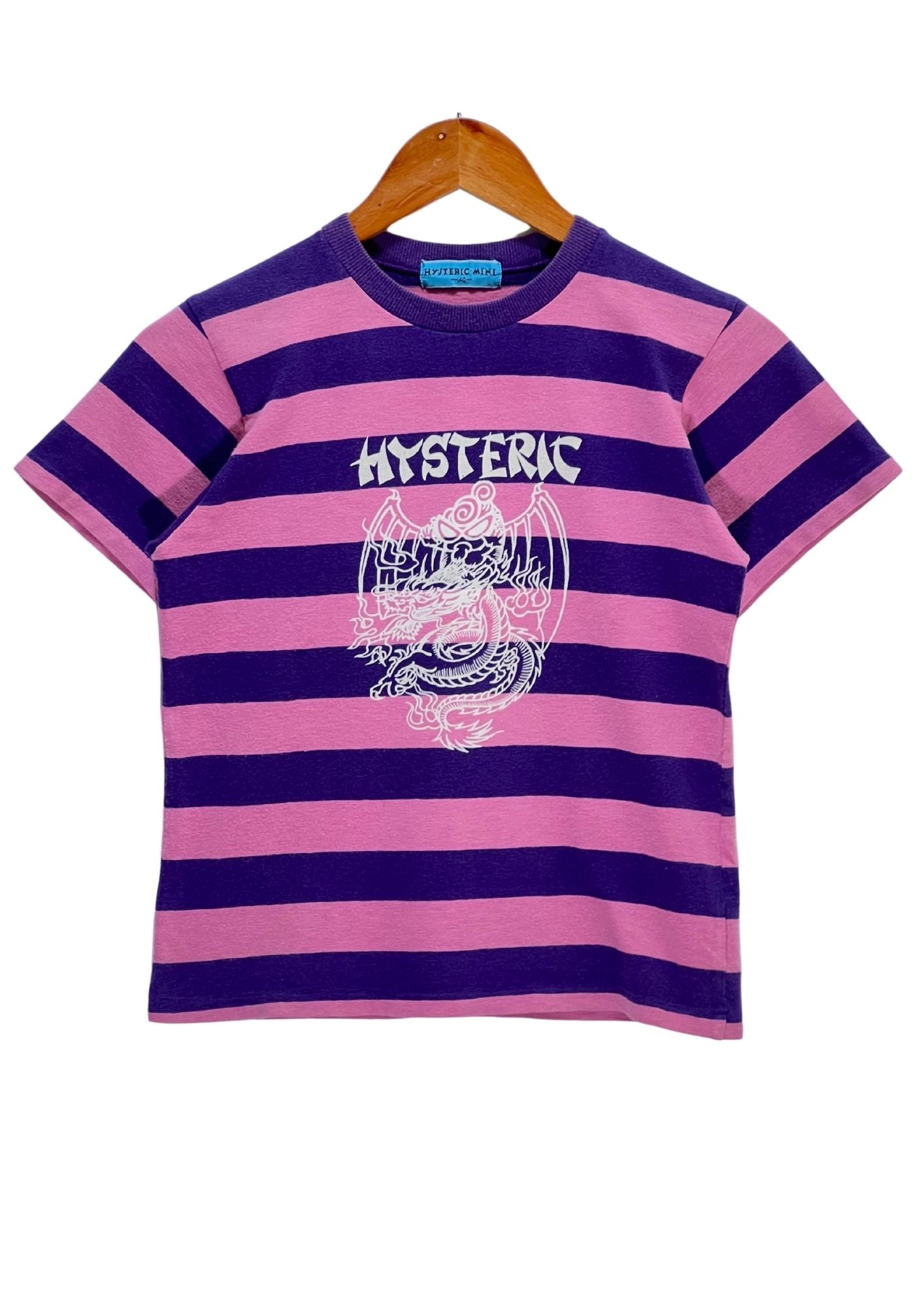 Y2K HYSTERIC MINI by HYSTERIC GLAMOUR 'Love With Smile' Baby Tee (Ladies M)