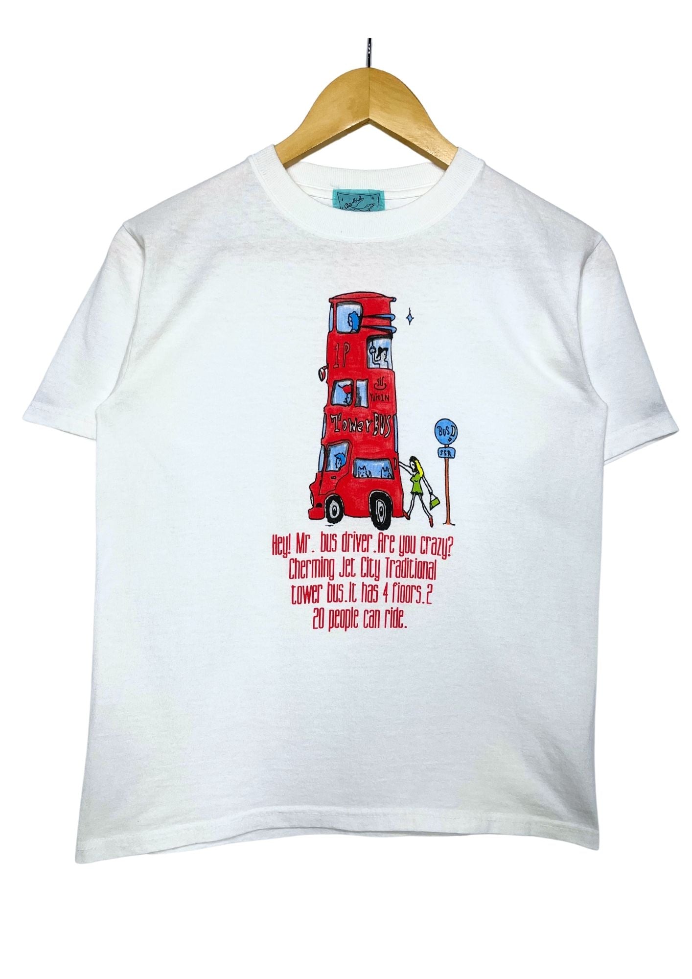 2002 JUDE Kenichi Asai 'Hey! Mr. bus driver. Are you crazy?' Japanese Rock Band T-shirt