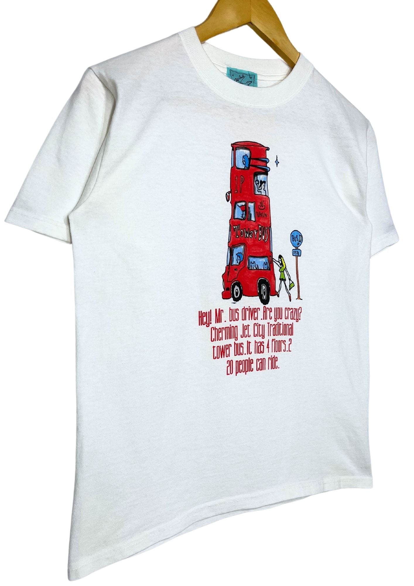 2002 JUDE Kenichi Asai 'Hey! Mr. bus driver. Are you crazy?' Japanese Rock Band T-shirt