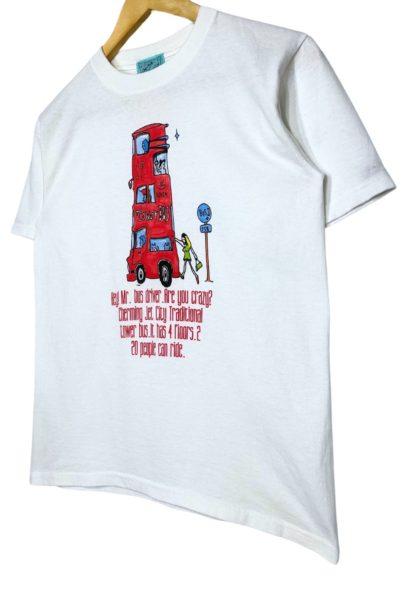 2002 JUDE Kenichi Asai 'Hey! Mr. bus driver. Are you crazy?' Japanese Rock Band T-shirt