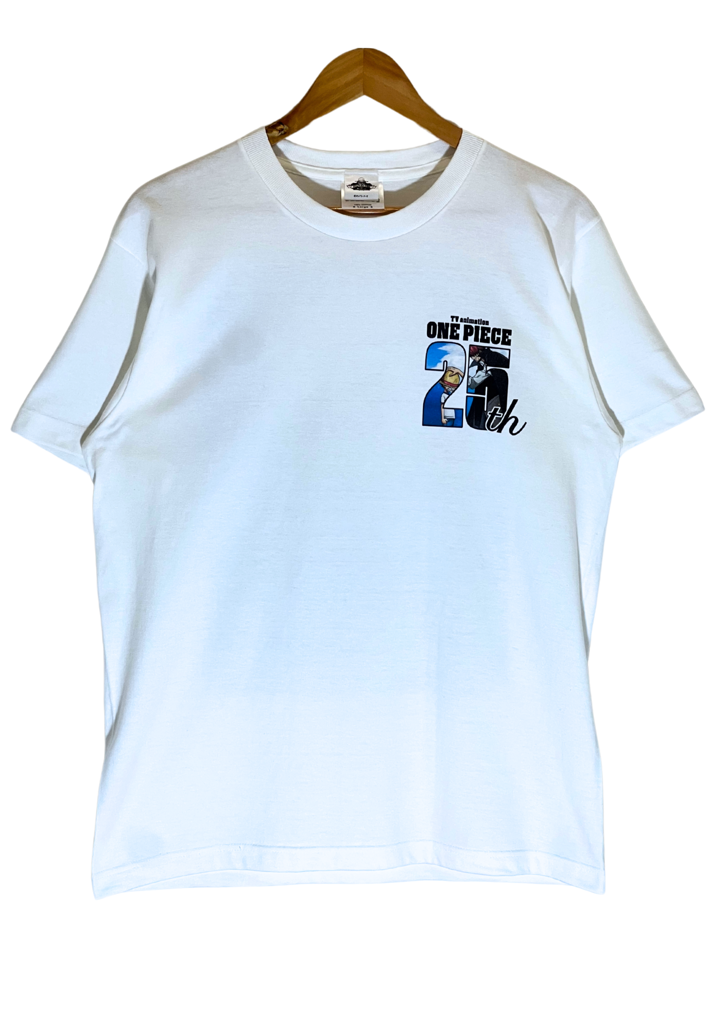 2025 One Piece x Mugiwara Store 25th Anniversary of TV Animation ‘Shanks & Luffy’ T-shirt (M-L)