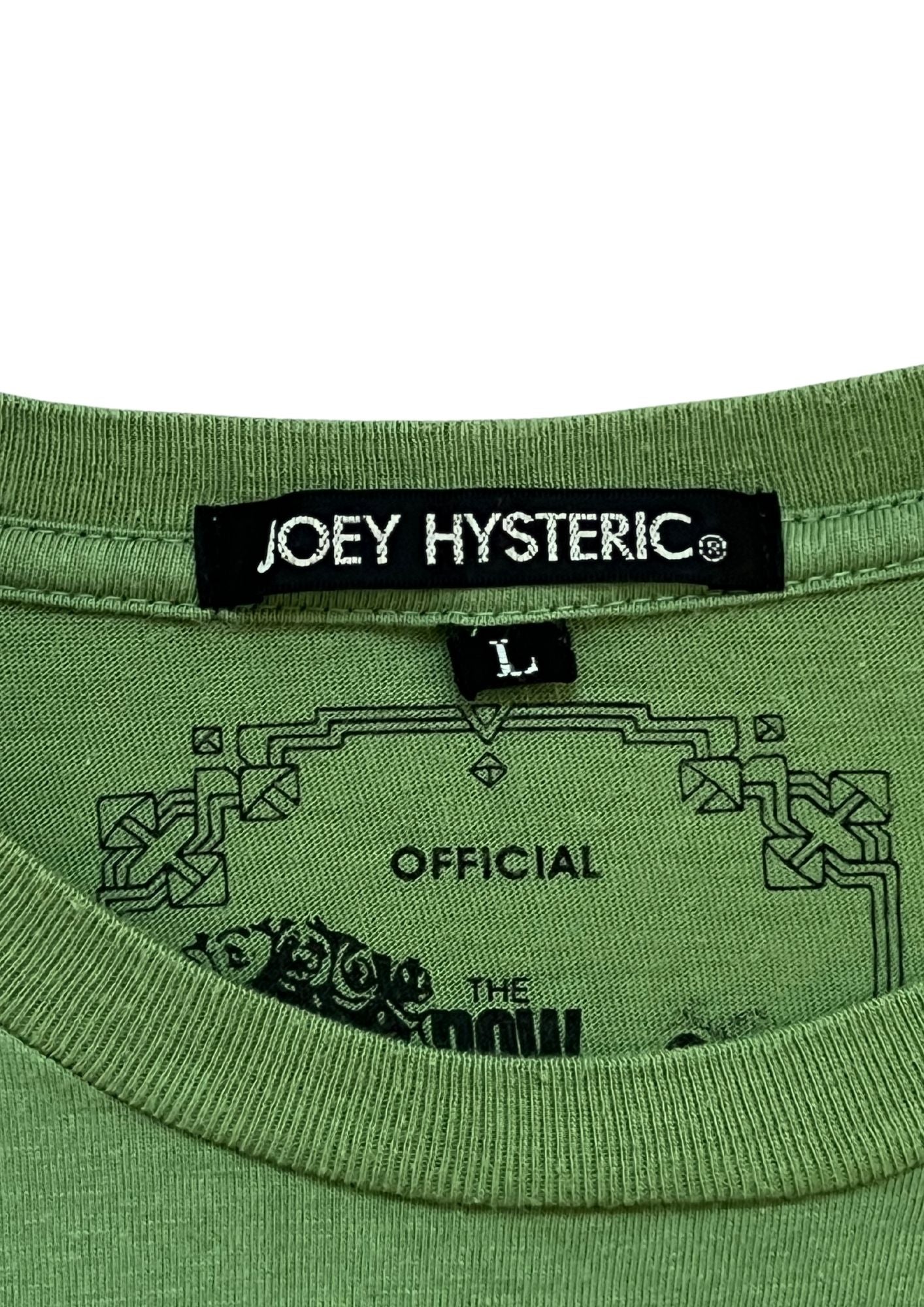 Y2K JOEY HYSTERIC by HYSTERIC GLAMOUR 'Arthur Killer Kane' Baby Rhinestone L/S Shirts (Ladies S)
