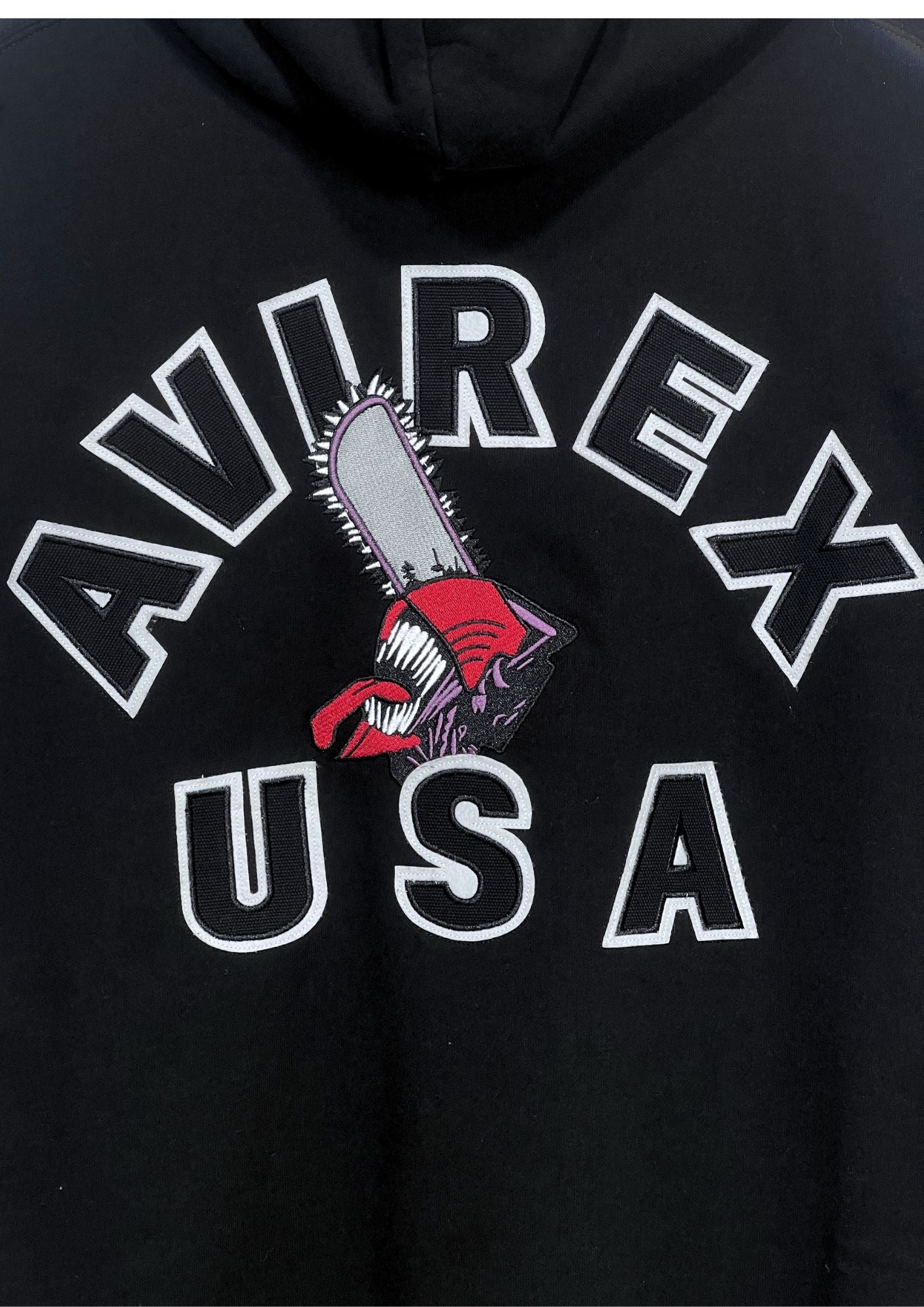 2022 Chainsaw Man x AVIREX Patch Hoodie